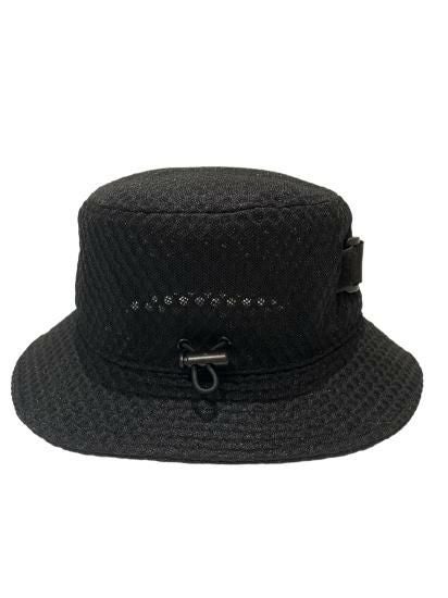 DECEMBERMAY バケットハット 黒　ユニセックス Full mesh Bucket hat / UNISEX | DECEMBERMAY