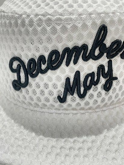 DECEMBER MAY バケットハット ホワイト Full mesh Bucket hat / UNISEX | DECEMBERMAY