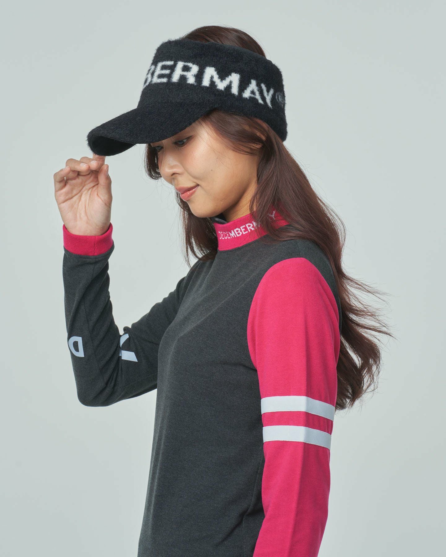 Knit Logo sun visor/ UNISEX | DECEMBERMAY