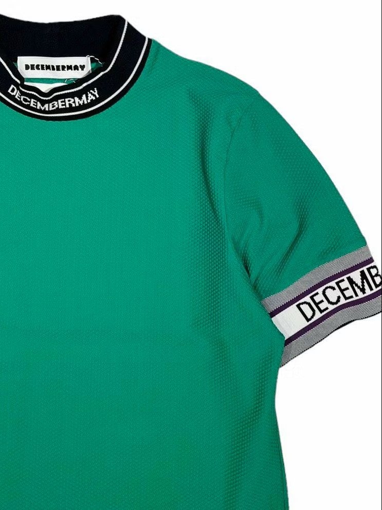 DECEMBERMAY Coolness Mesh mockneck　グリーン Coolness Mesh mockneck / MEN | DECEMBERMAY