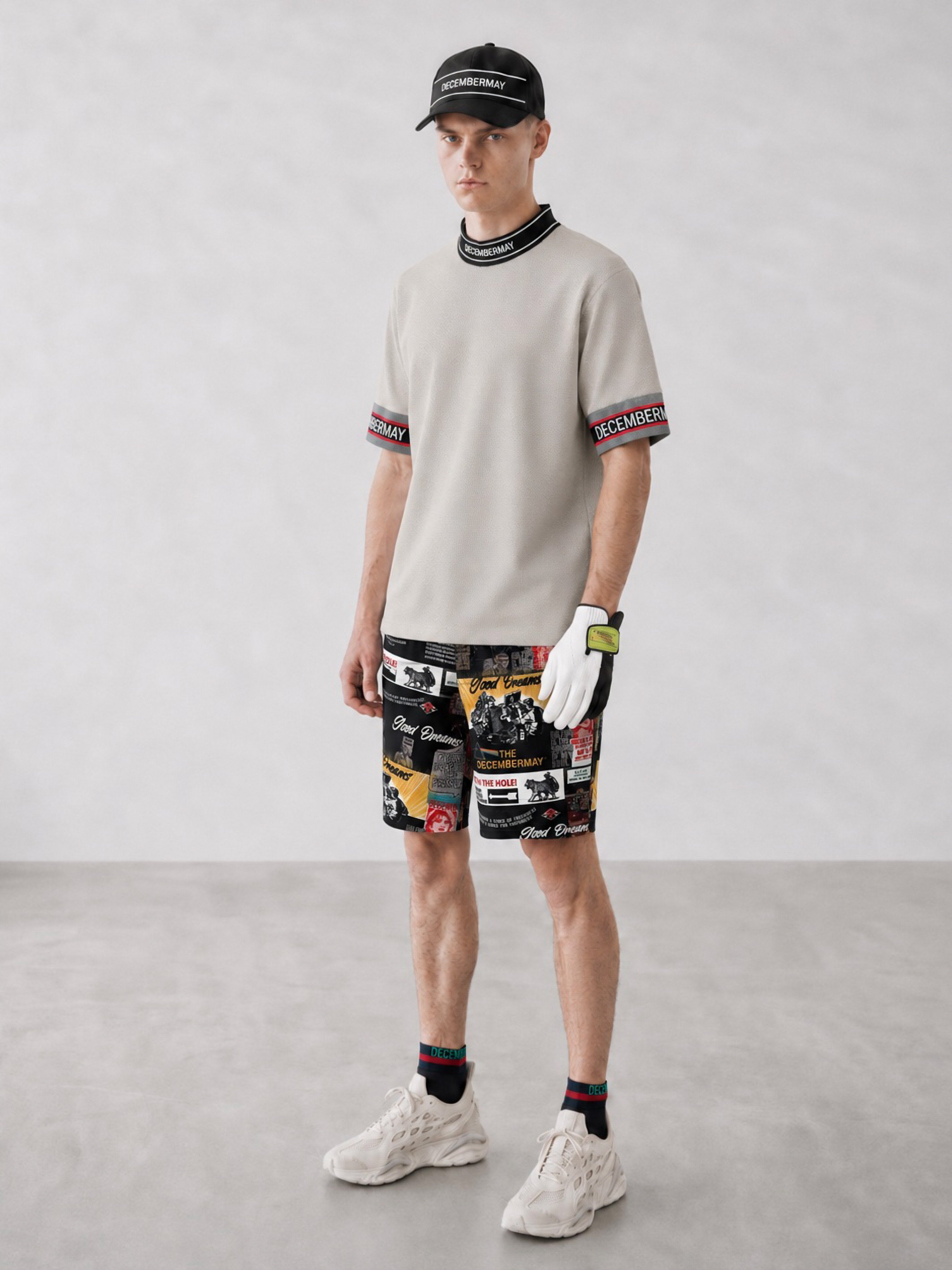 DECEMBERMAY Coolness Mesh mockneck　グリーン Coolness Mesh mockneck / MEN | DECEMBERMAY