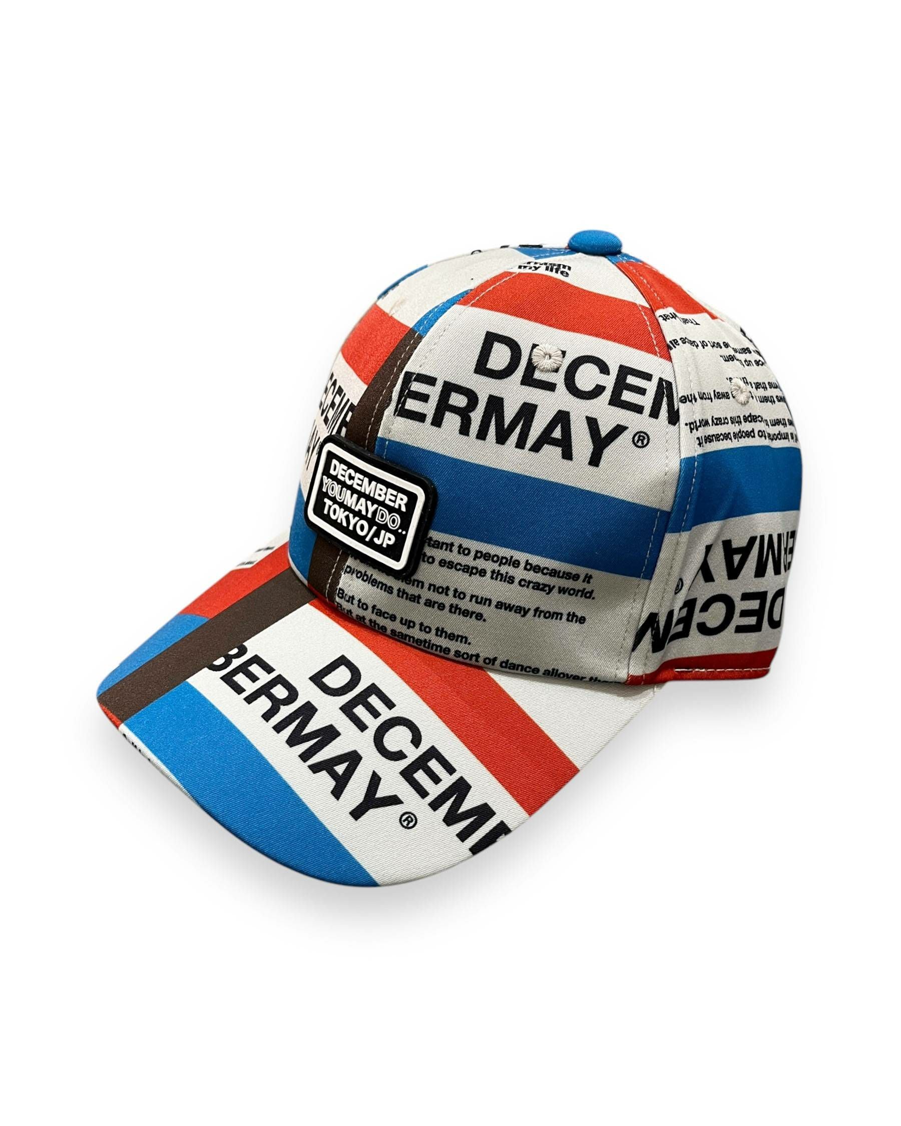Tricolor print cap / UNISEX | DECEMBERMAY