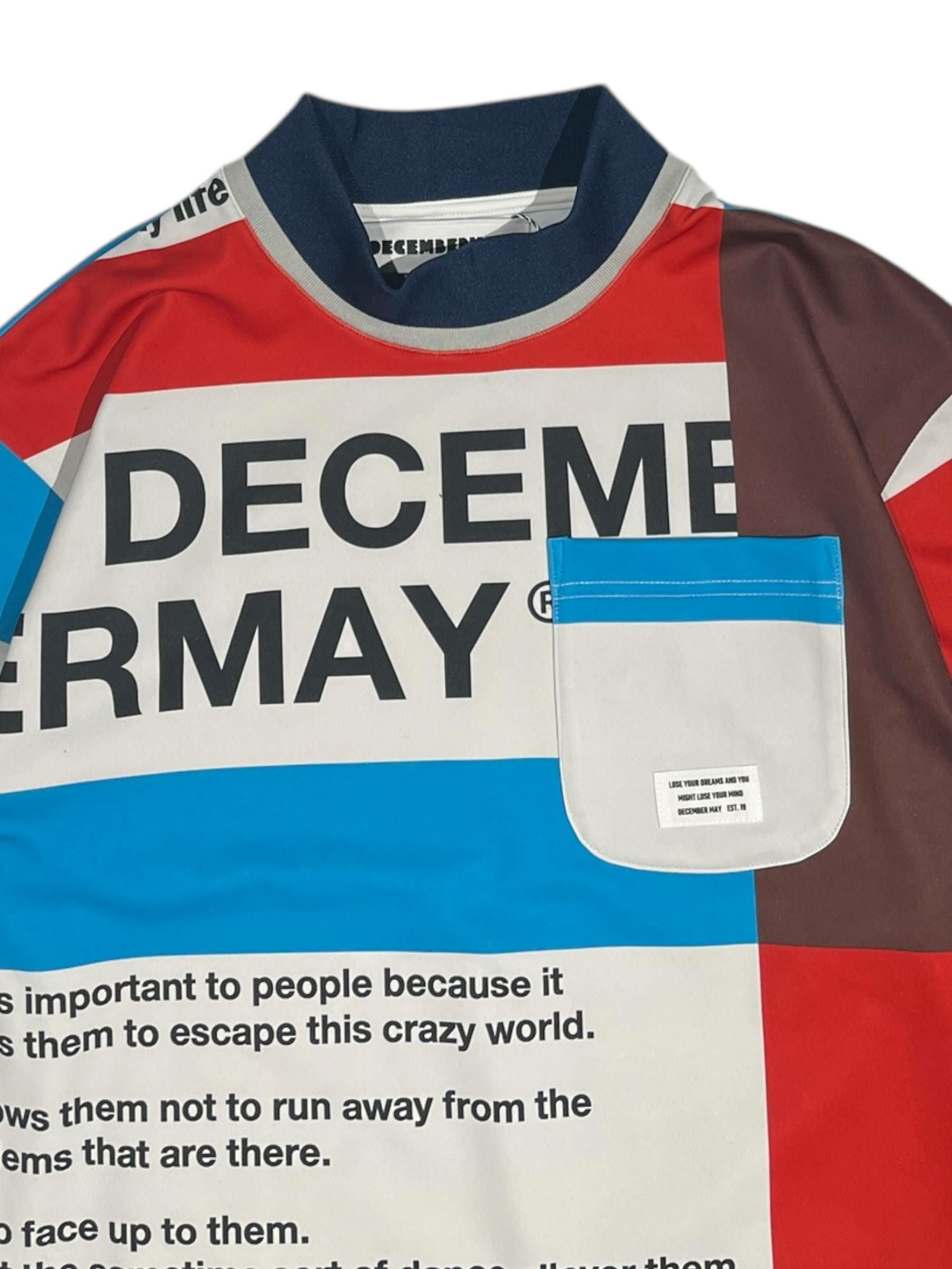 Tricolor Mock long Tee / UNISEX | DECEMBERMAY