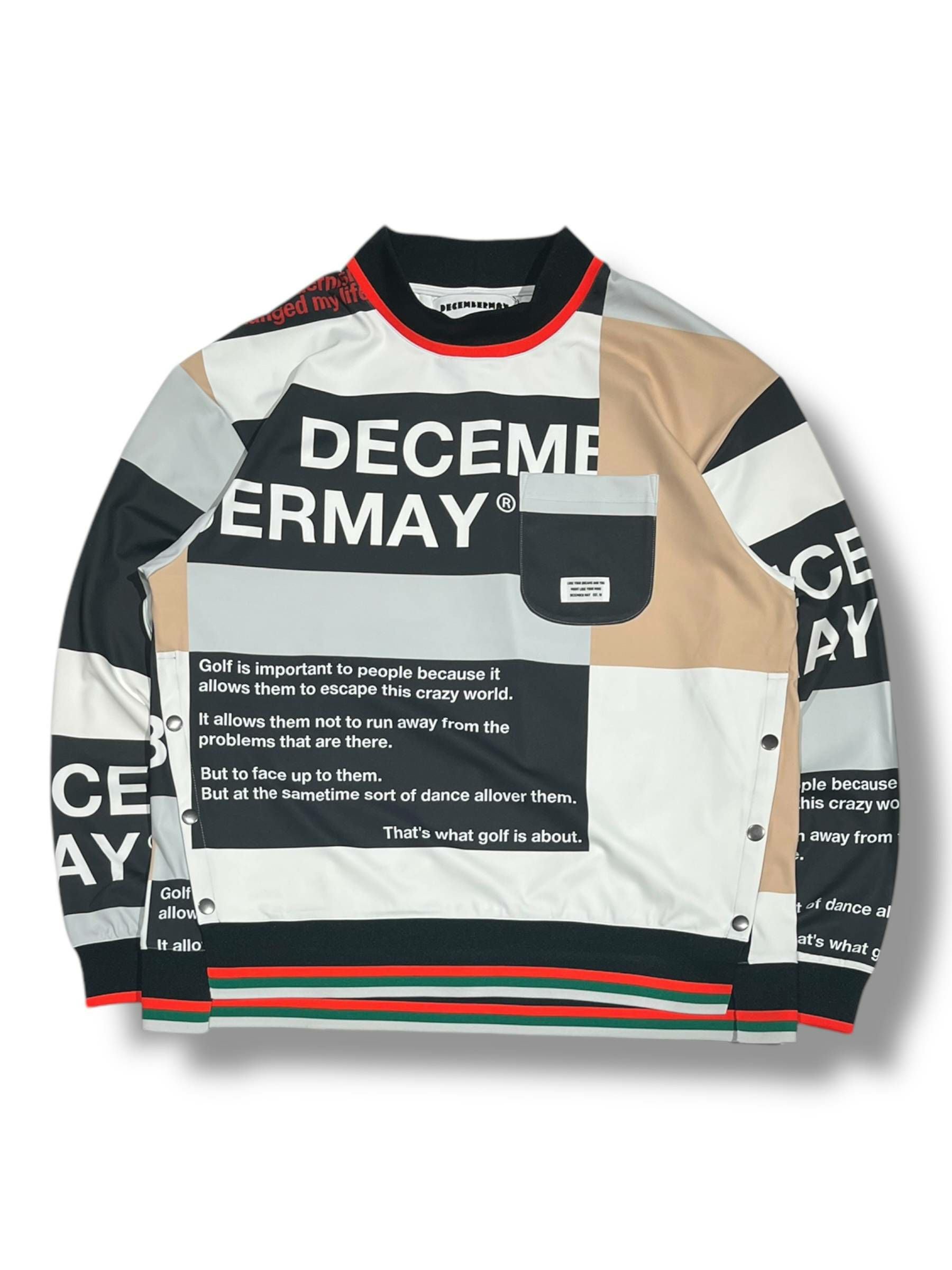メンズウェア DECEMBERMAY long sleeve Mock / MAN Tricolor Mock long Tee / UNISEX | DECEMBERMAY