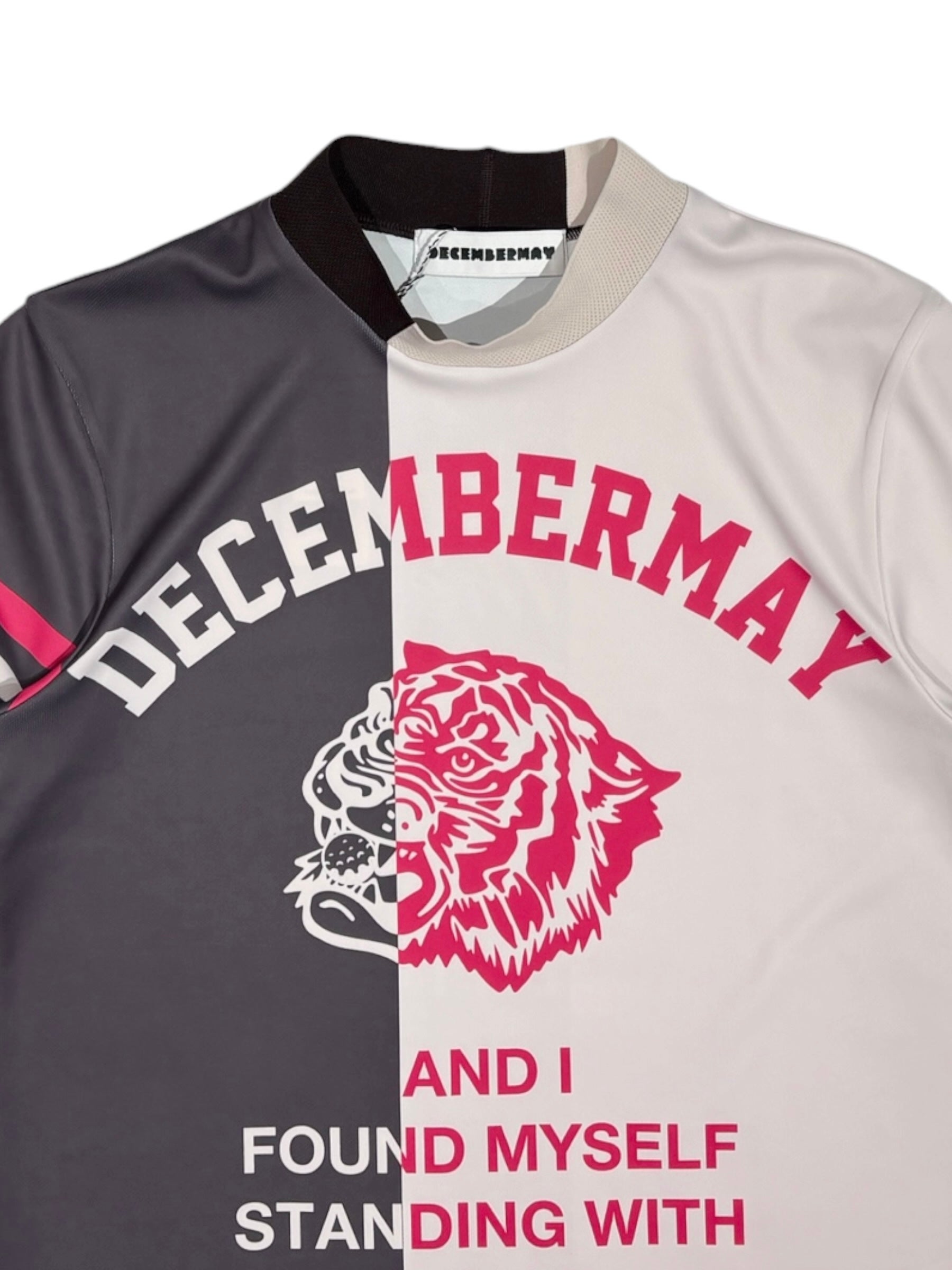 DECEMBERMAY レディース タイガープリントバイカラー切替モックネック 新色登場！】Lovers tiger bicolor mock neck shirt/ WOMEN2-505-0151