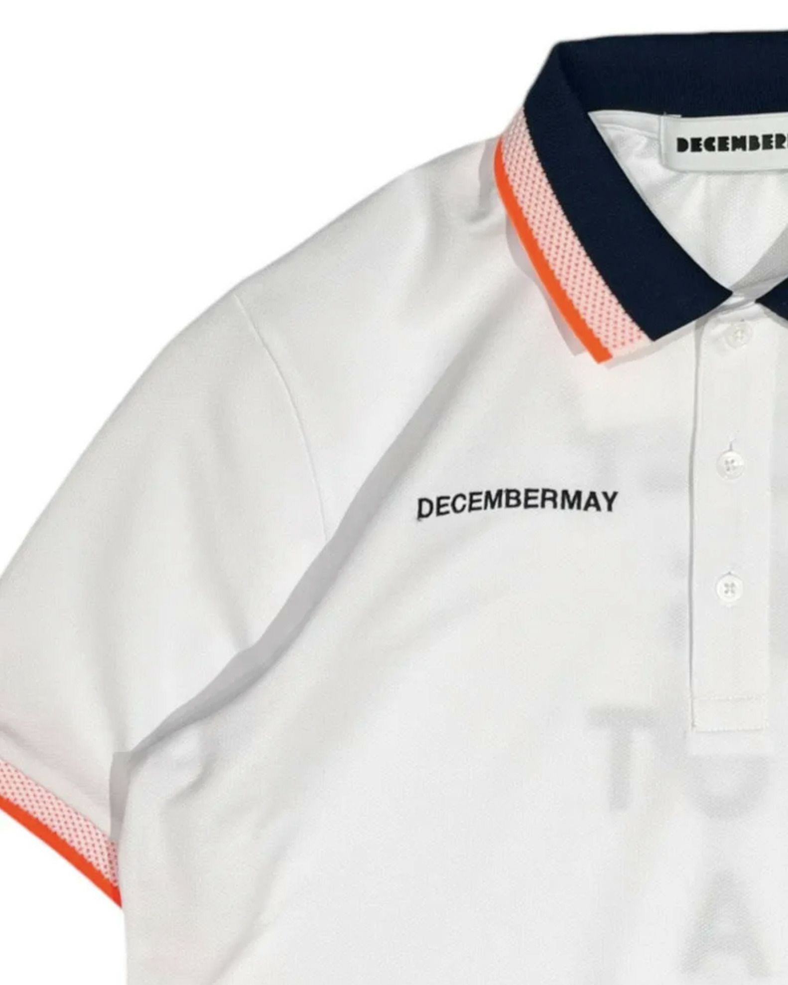 Back print NOT A RACE polo / WOMEN | DECEMBERMAY