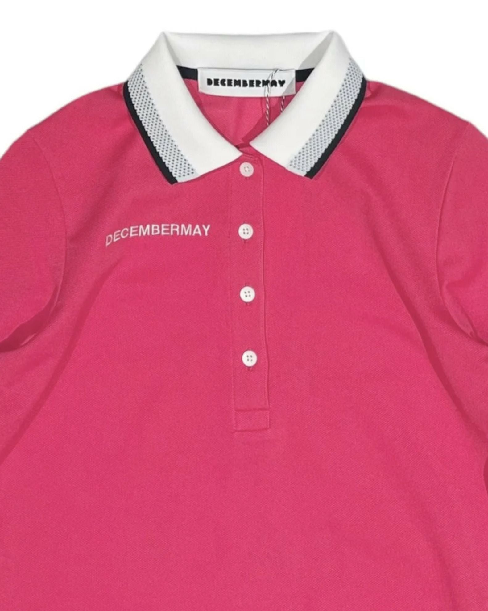 Back print NOT A RACE polo / WOMEN | DECEMBERMAY