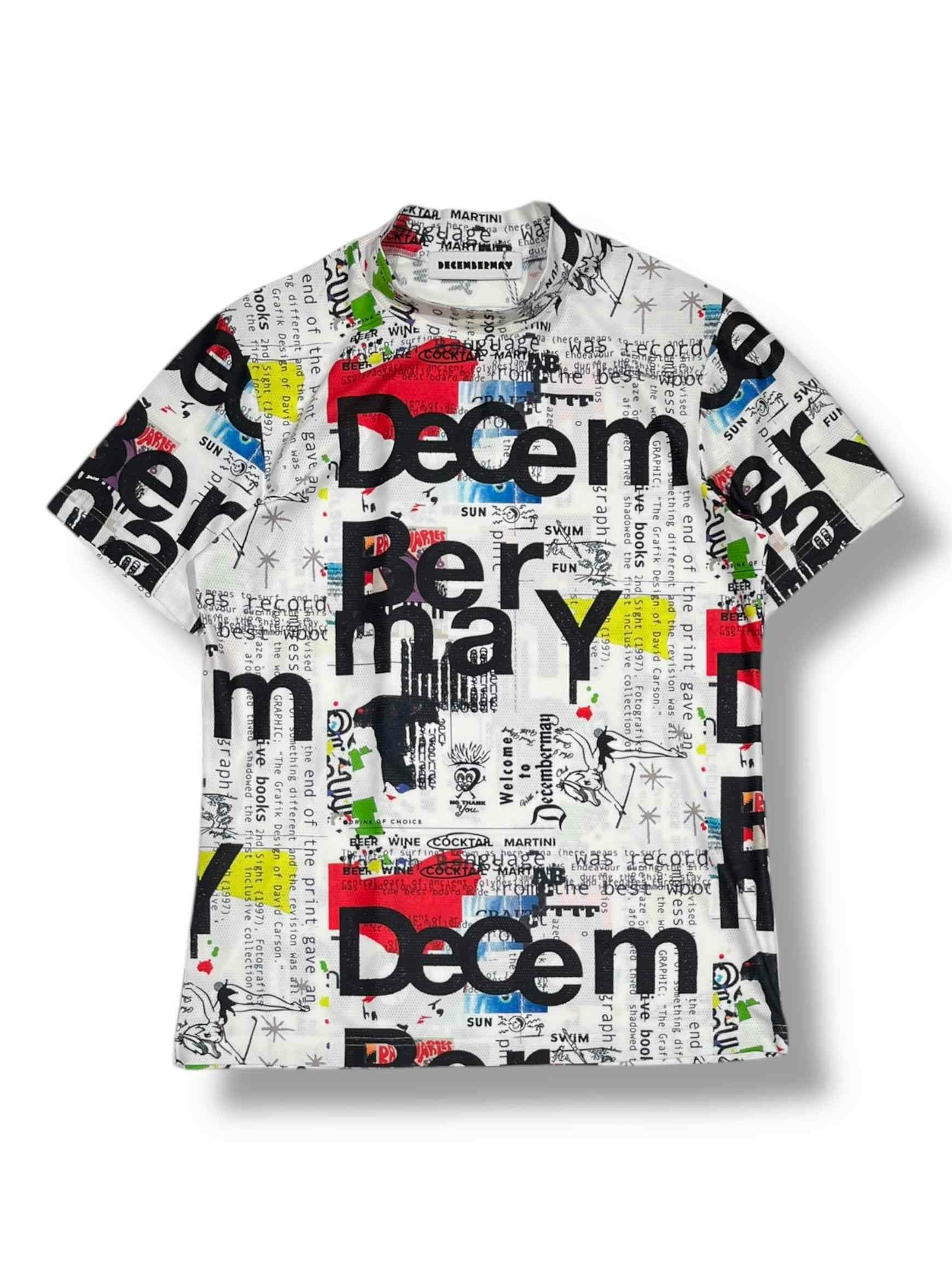 Graffiti mock neck shirt/ MEN | DECEMBERMAY