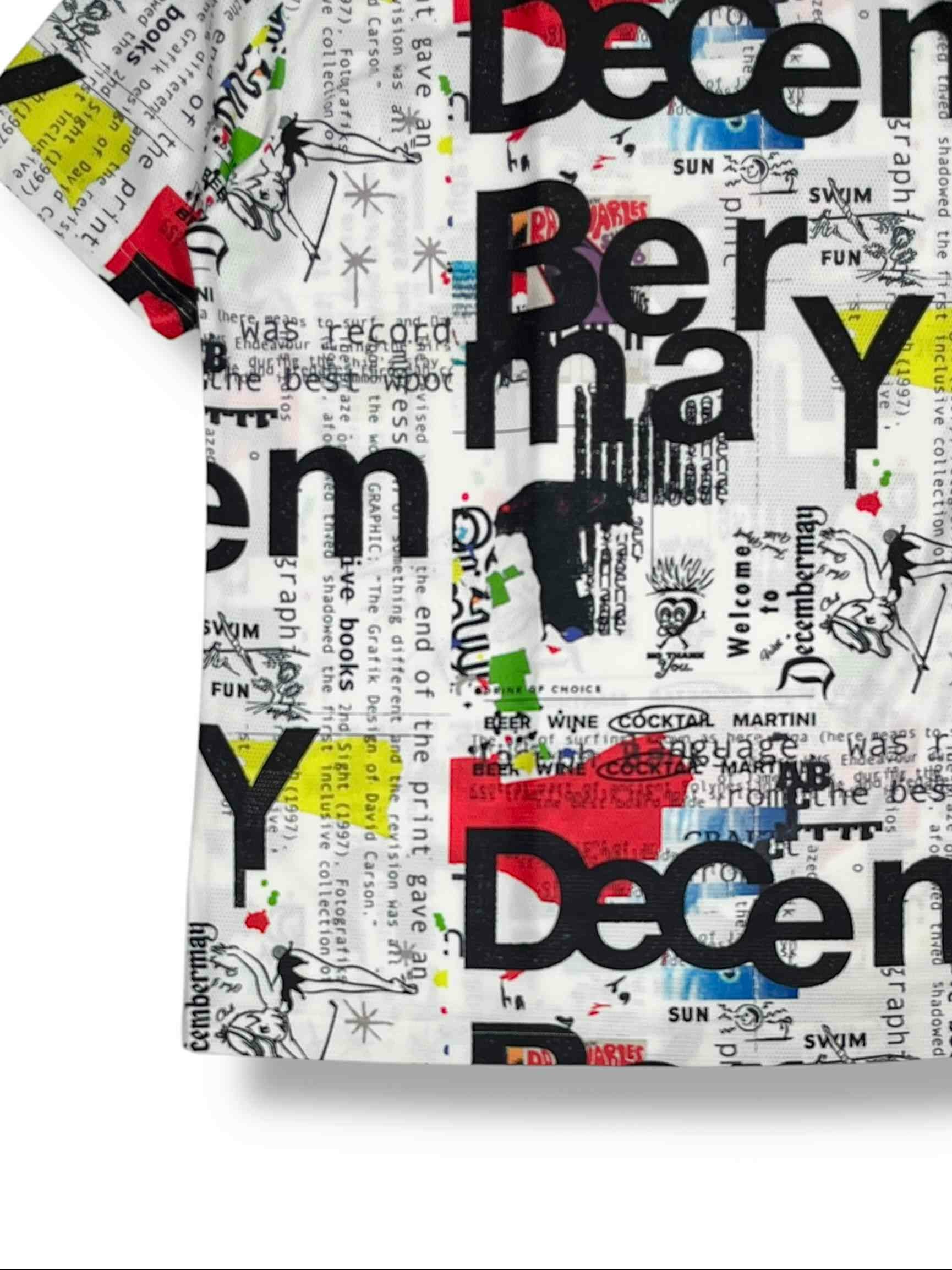 今季新作　完売サイズ　Graffiti mock neck shirt/ MEN Graffiti mock neck shirt/ MEN | DECEMBERMAY