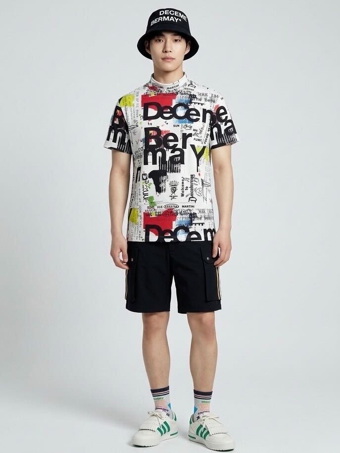 今季新作　完売サイズ　Graffiti mock neck shirt/ MEN Graffiti mock neck shirt/ MEN | DECEMBERMAY