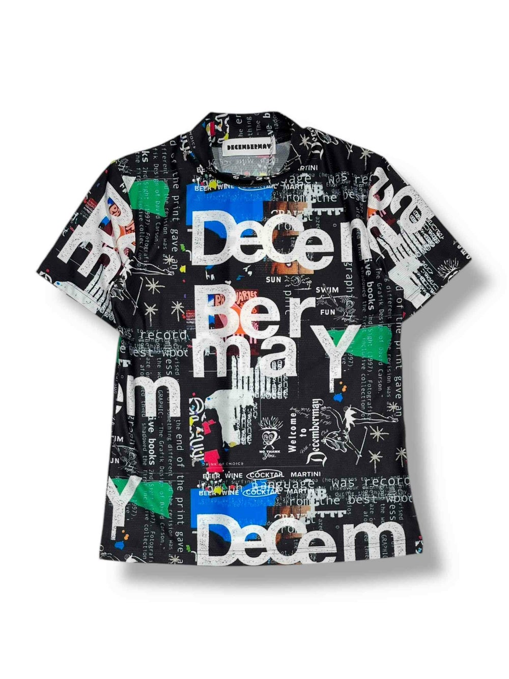 Graffiti mock neck shirt/ WOMEN | DECEMBERMAY