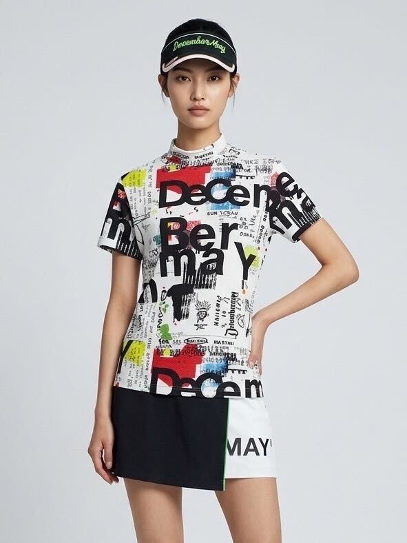 Mサイズ　今季新作　大人気　Graffiti mock neck shirt Graffiti mock neck shirt/ WOMEN | DECEMBERMAY