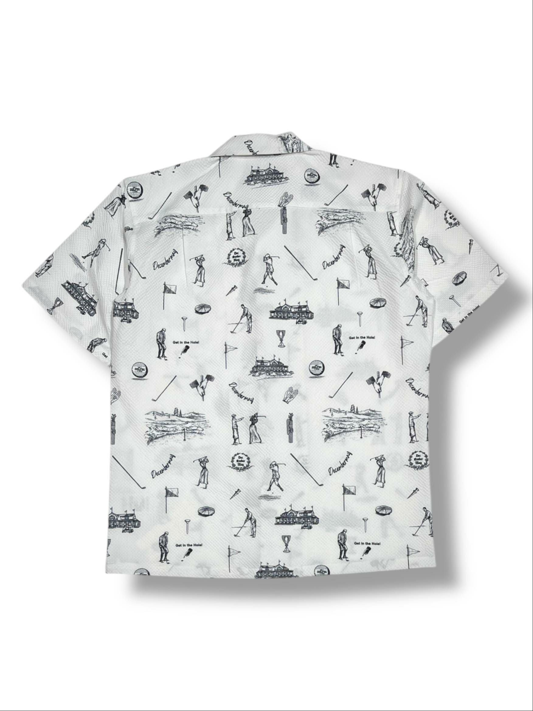 Vintagegolf seersucker shirt/ MEN | DECEMBERMAY