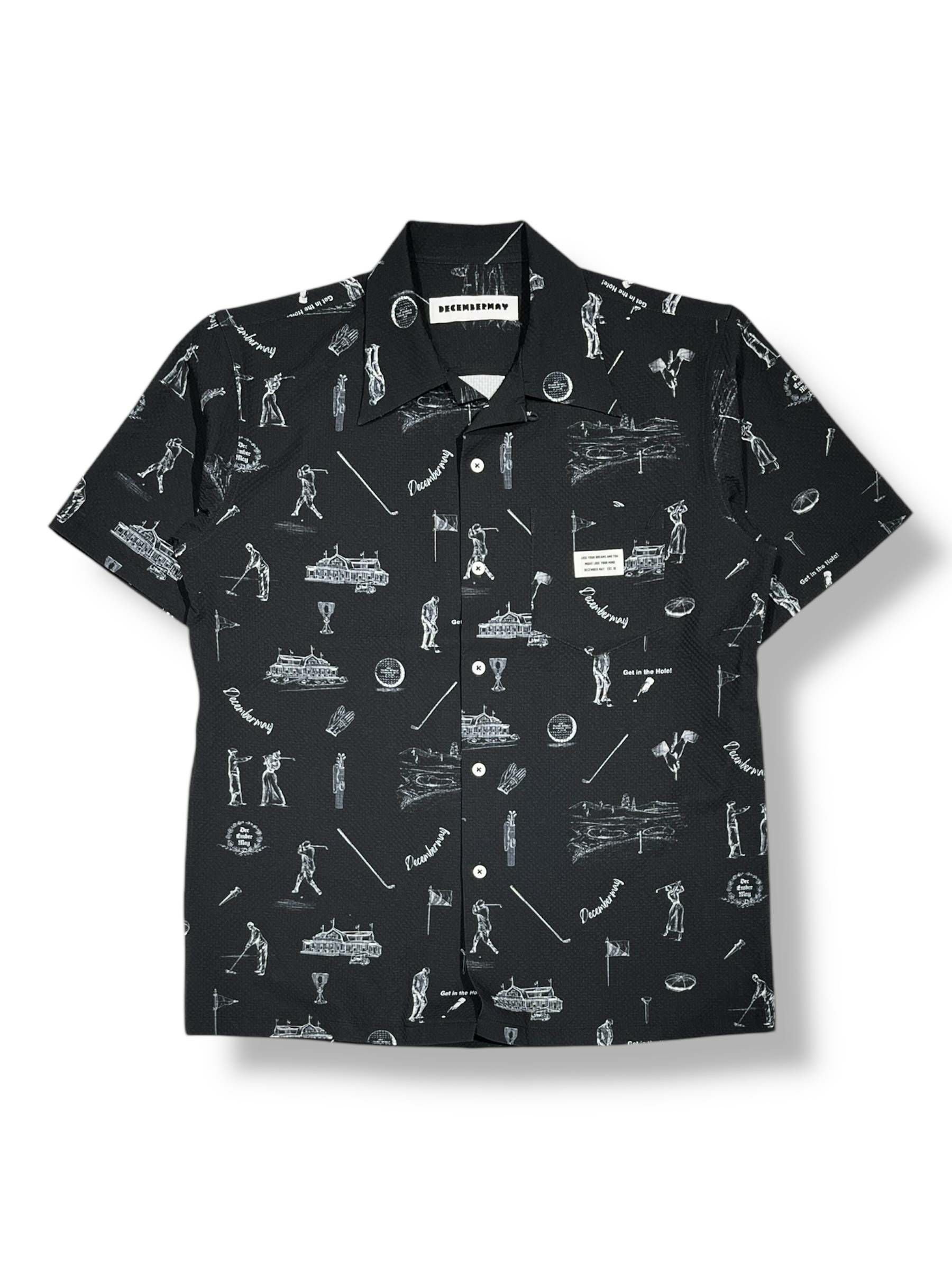 Vintagegolf seersucker shirt/ MEN | DECEMBERMAY