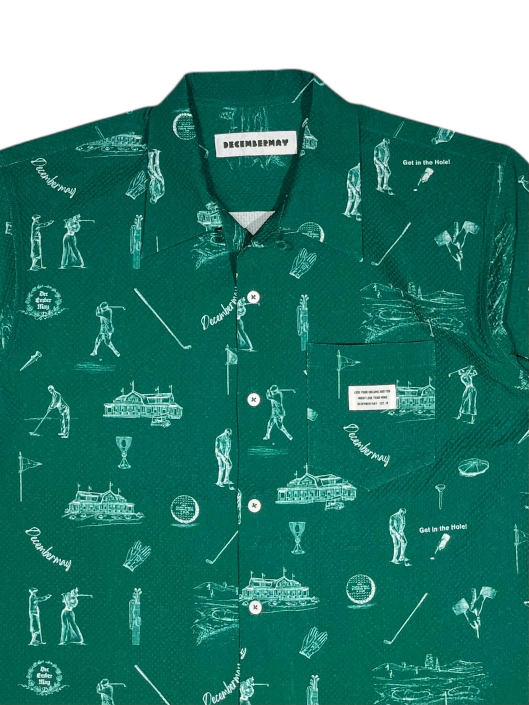 Vintagegolf seersucker shirt/ MEN | DECEMBERMAY