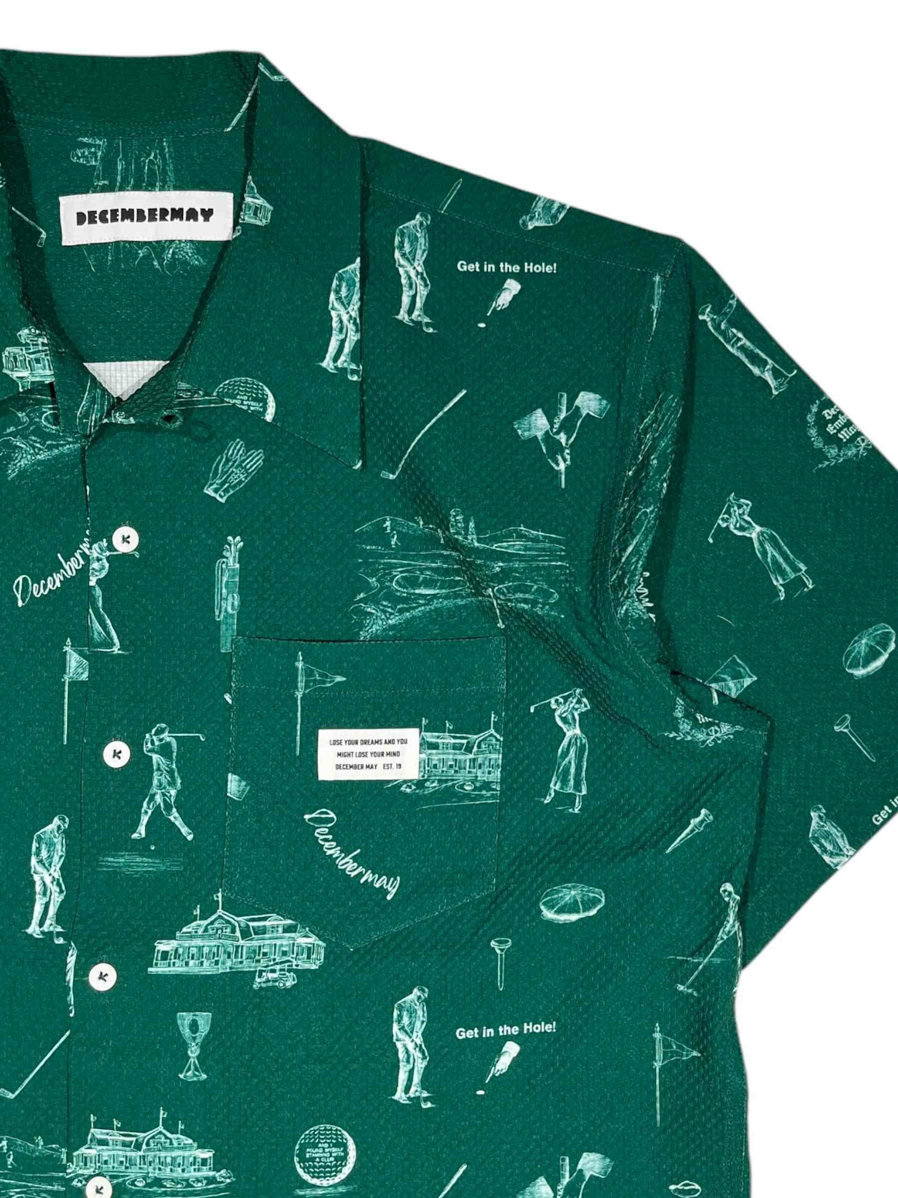 Vintagegolf seersucker shirt/ MEN | DECEMBERMAY