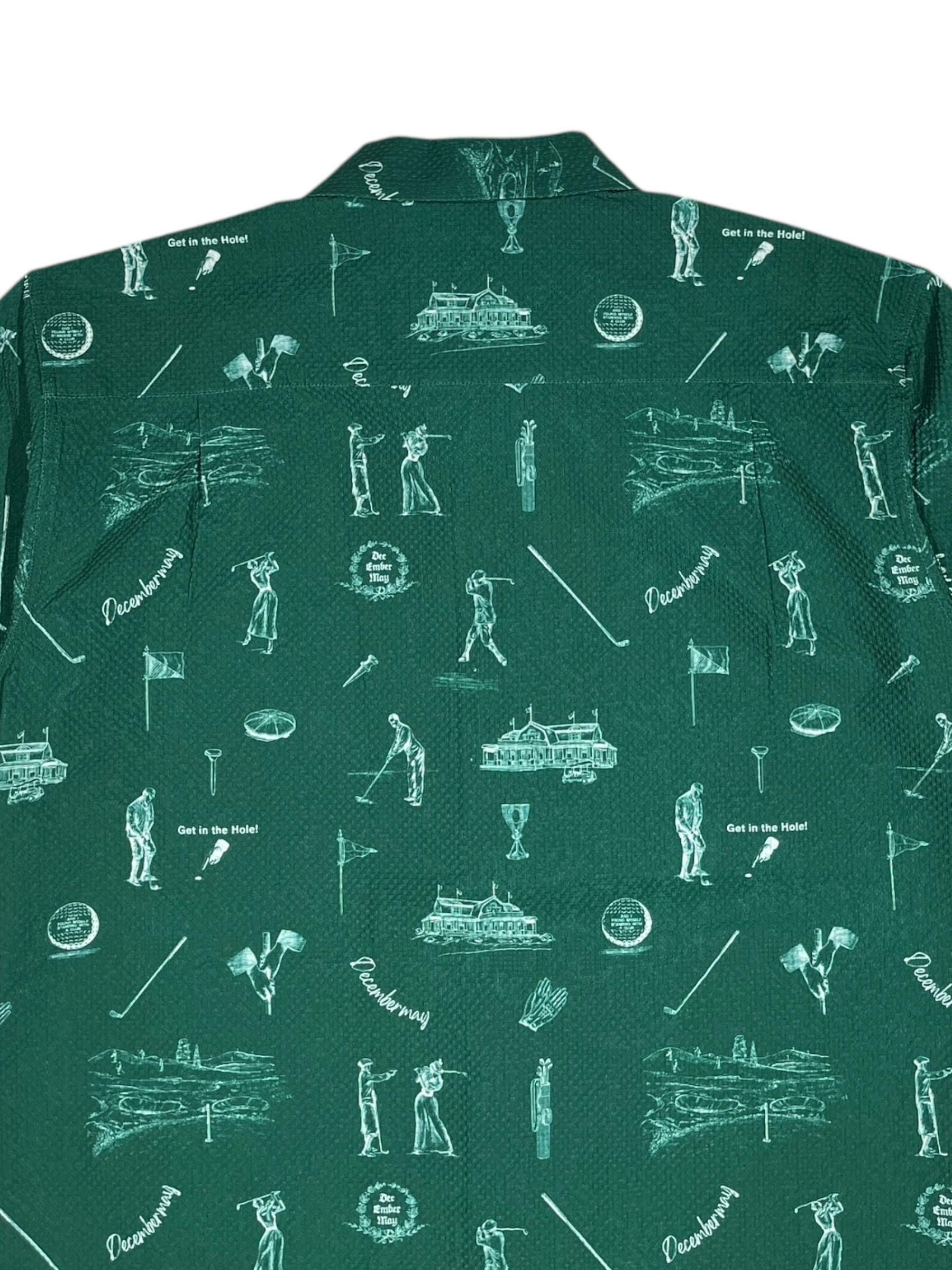 Vintagegolf seersucker shirt/ MEN | DECEMBERMAY