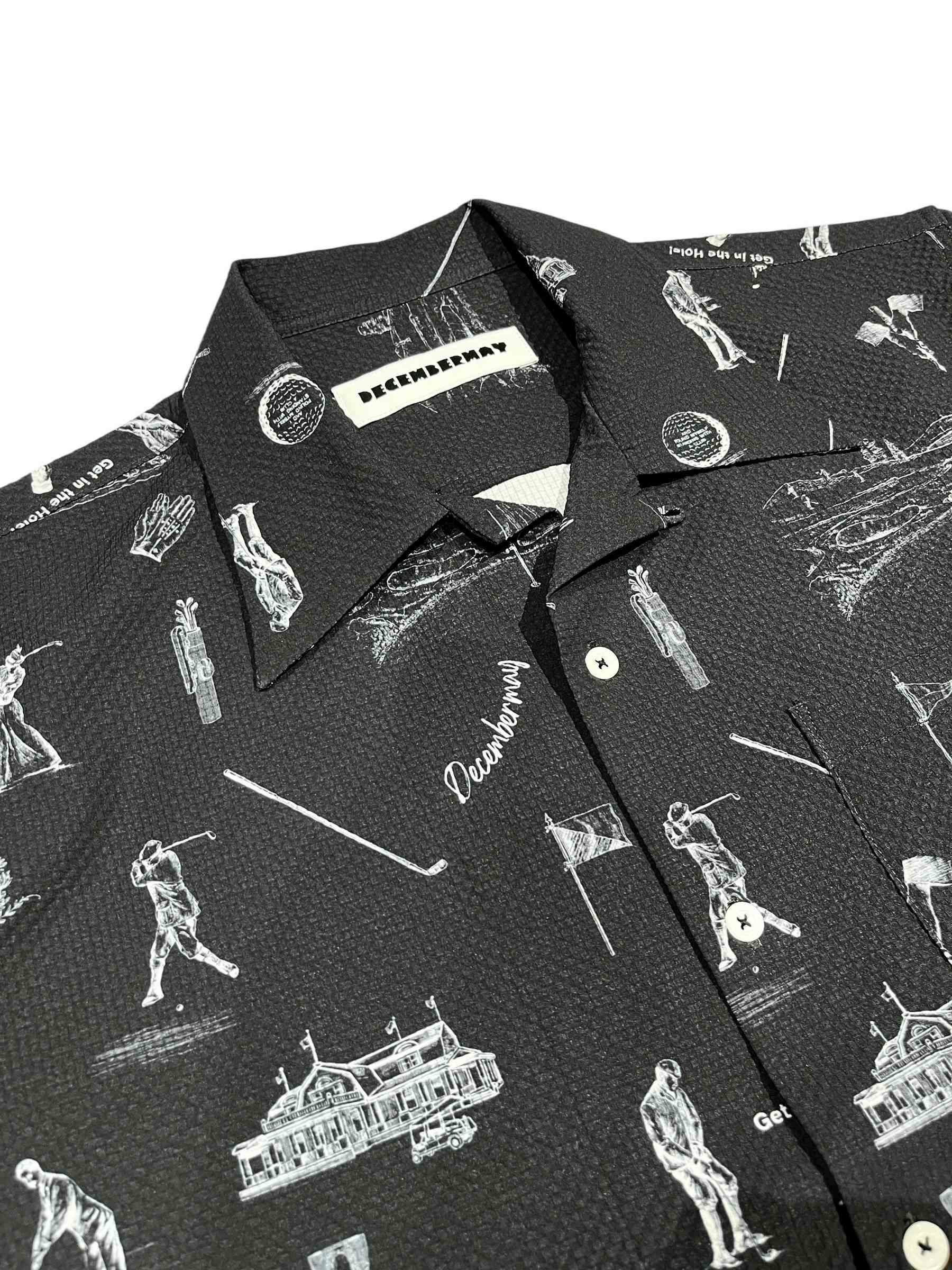 Vintagegolf seersucker shirt/ MEN | DECEMBERMAY