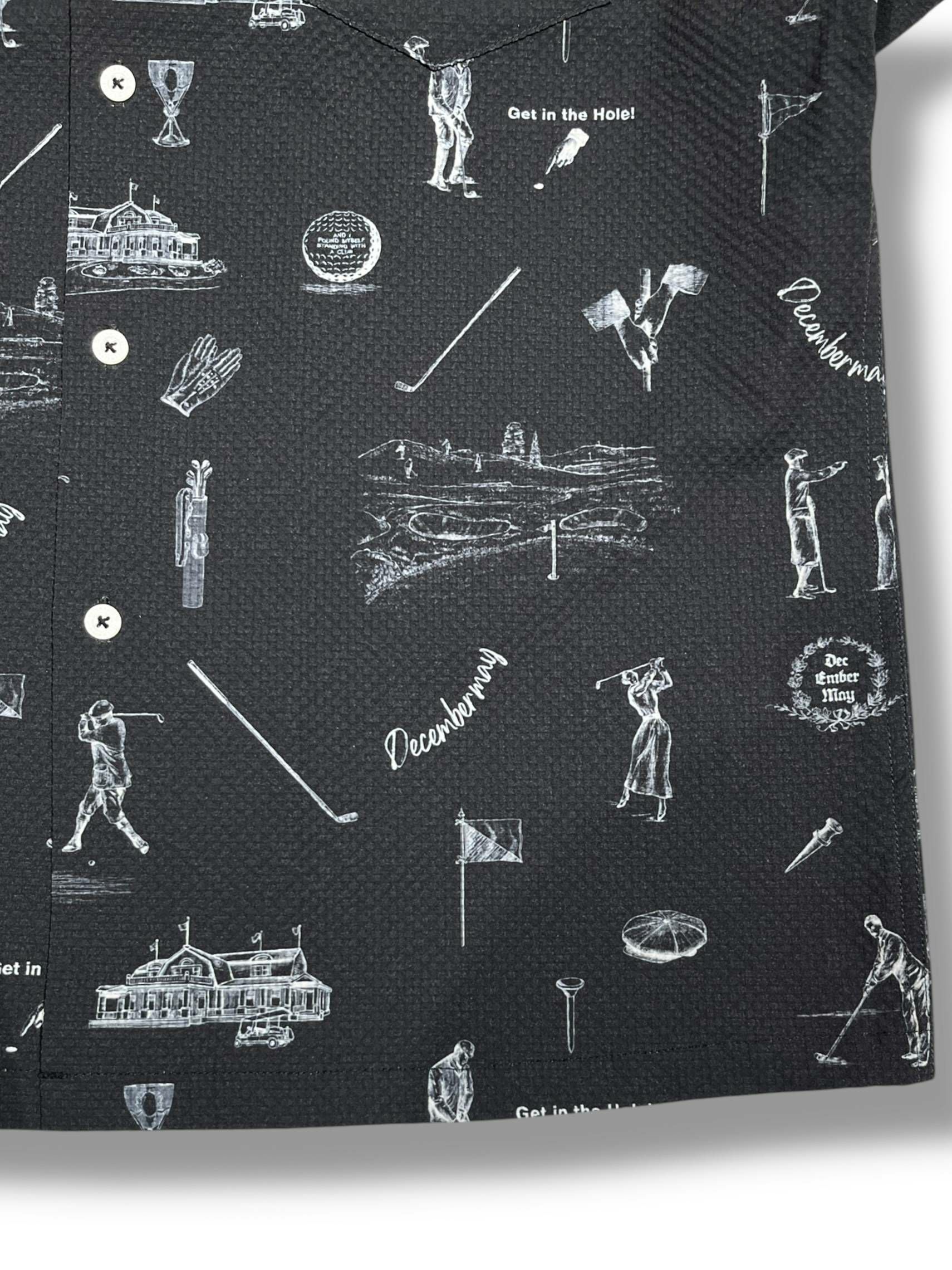 Vintagegolf seersucker shirt/ MEN | DECEMBERMAY