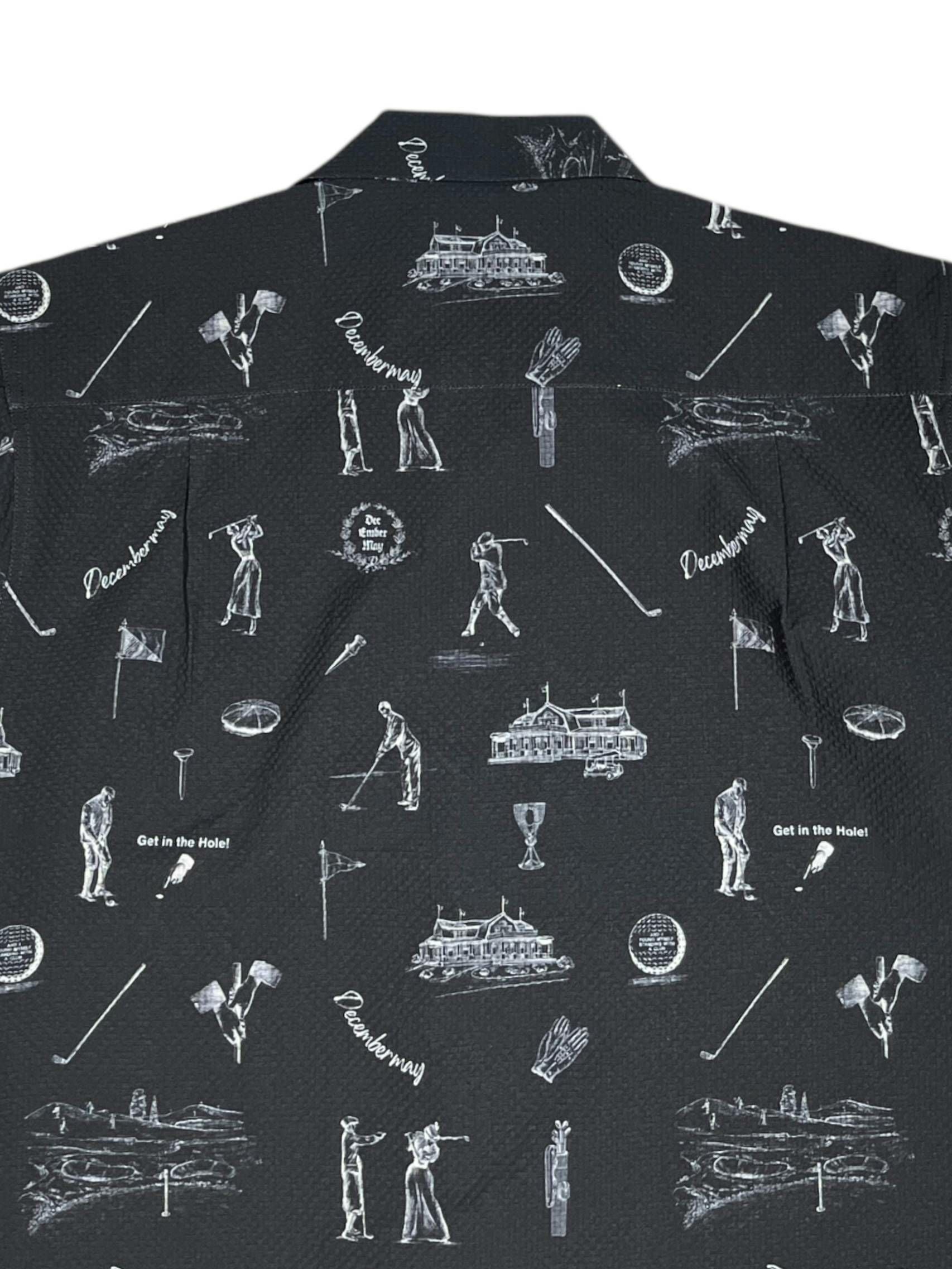 Vintagegolf seersucker shirt/ MEN | DECEMBERMAY