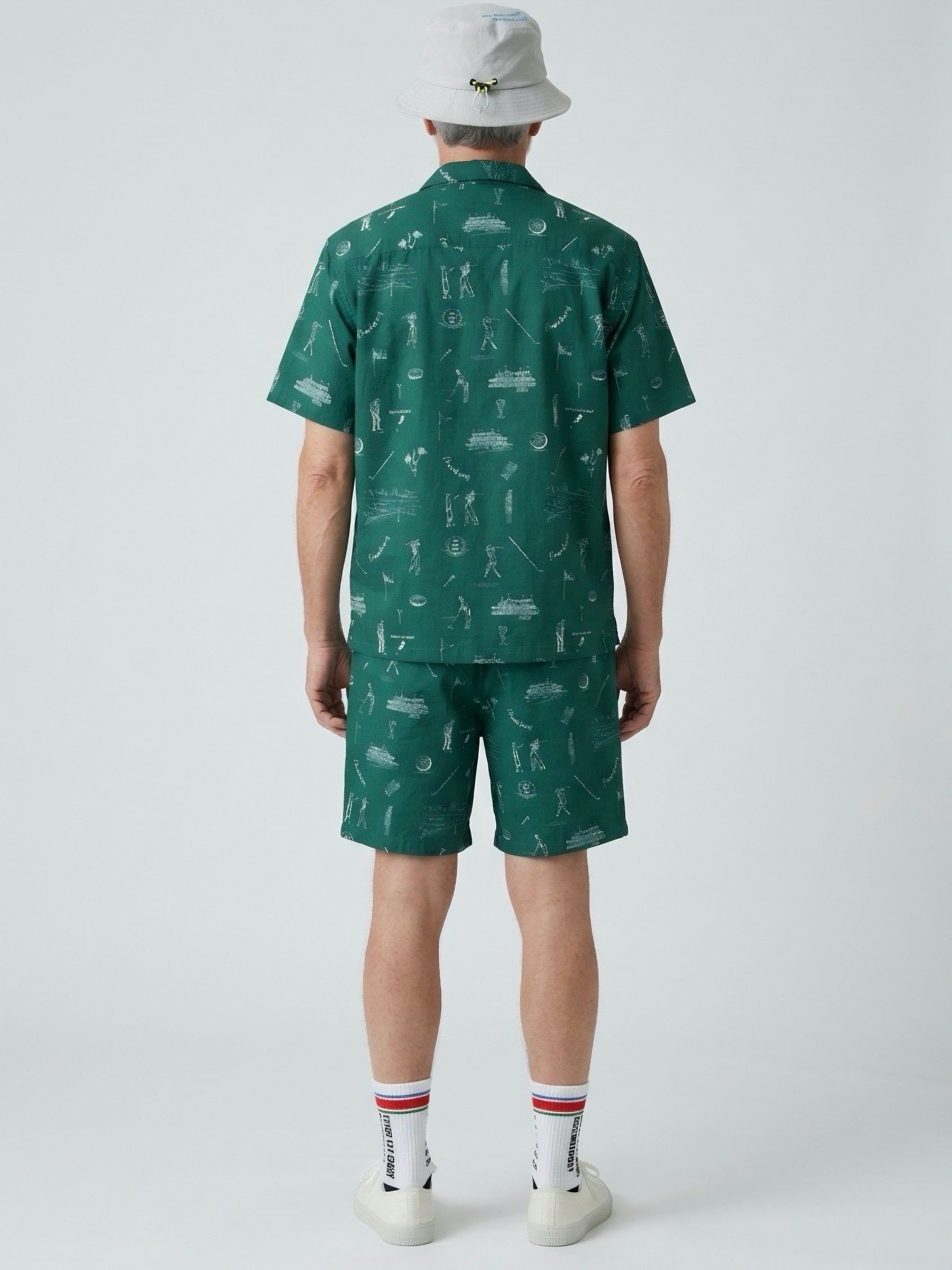 Vintagegolf seersucker shirt/ MEN | DECEMBERMAY