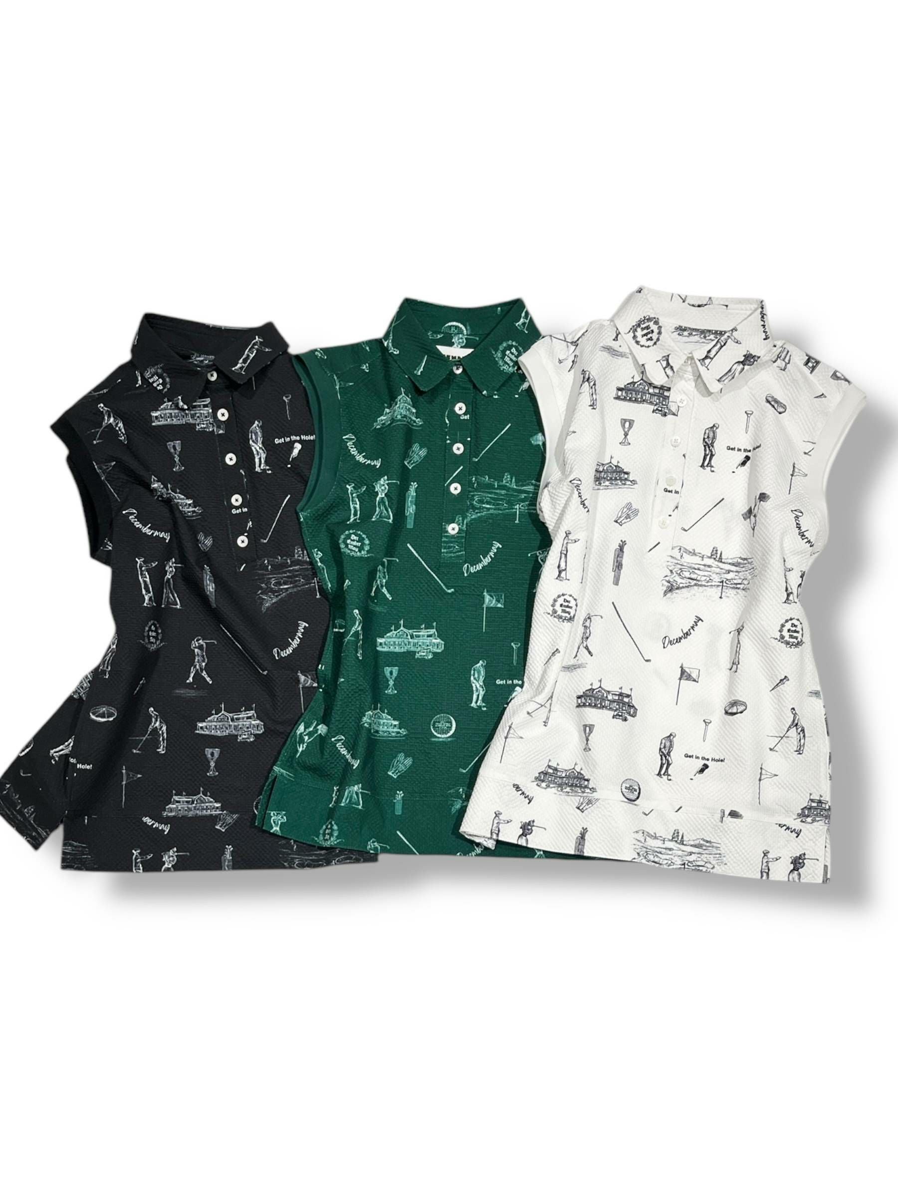 DECEMBERMAY ゴルフウェア ノースリーブ Vintagegolf sleeveless polo/ WOMAN | DECEMBERMAY