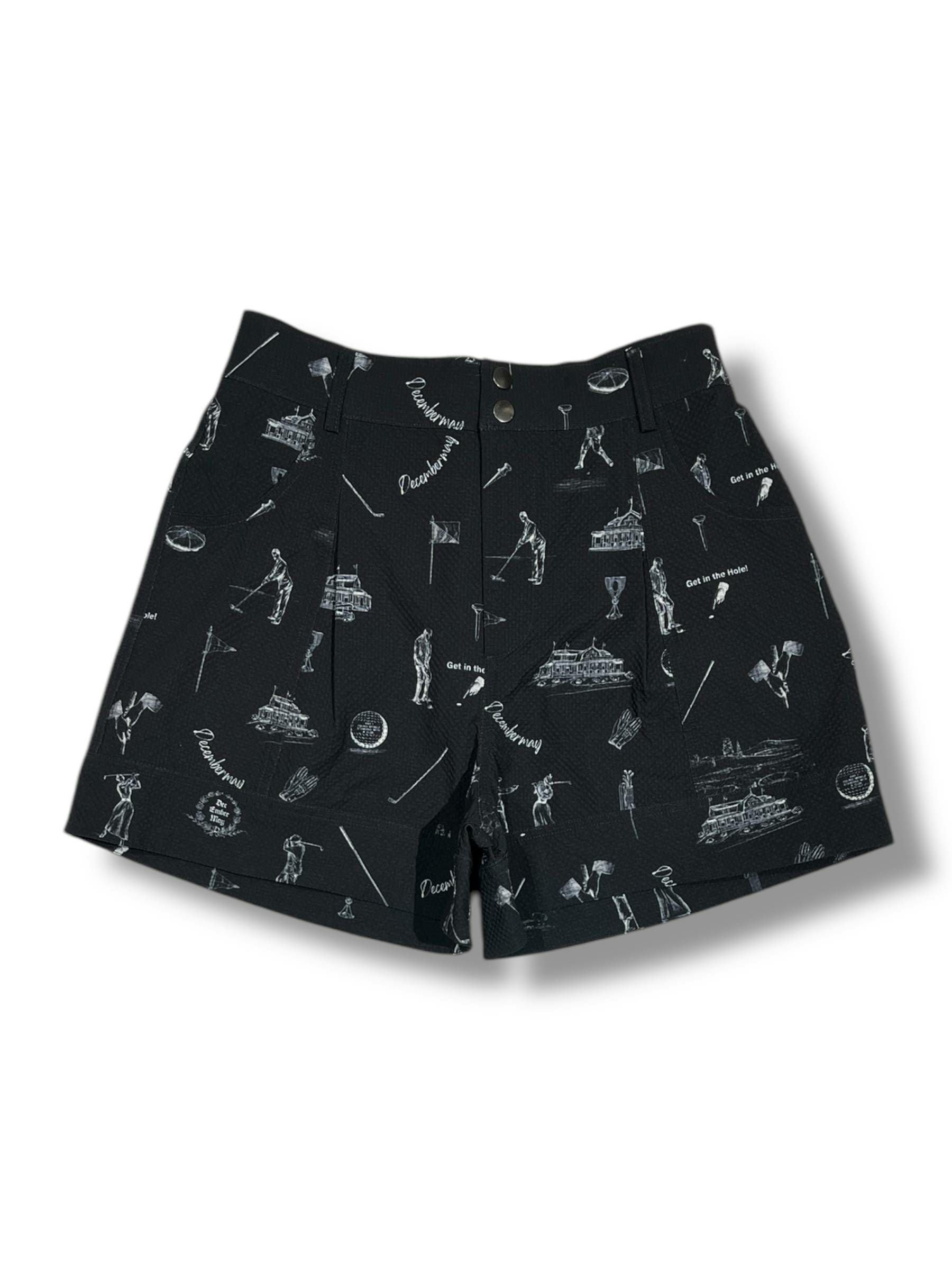 DECEMBERMAY ゴルフスカート Mサイズ　 ショートパンツ付き Vintagegolf seersucker shorts/ WOMAN | DECEMBERMAY