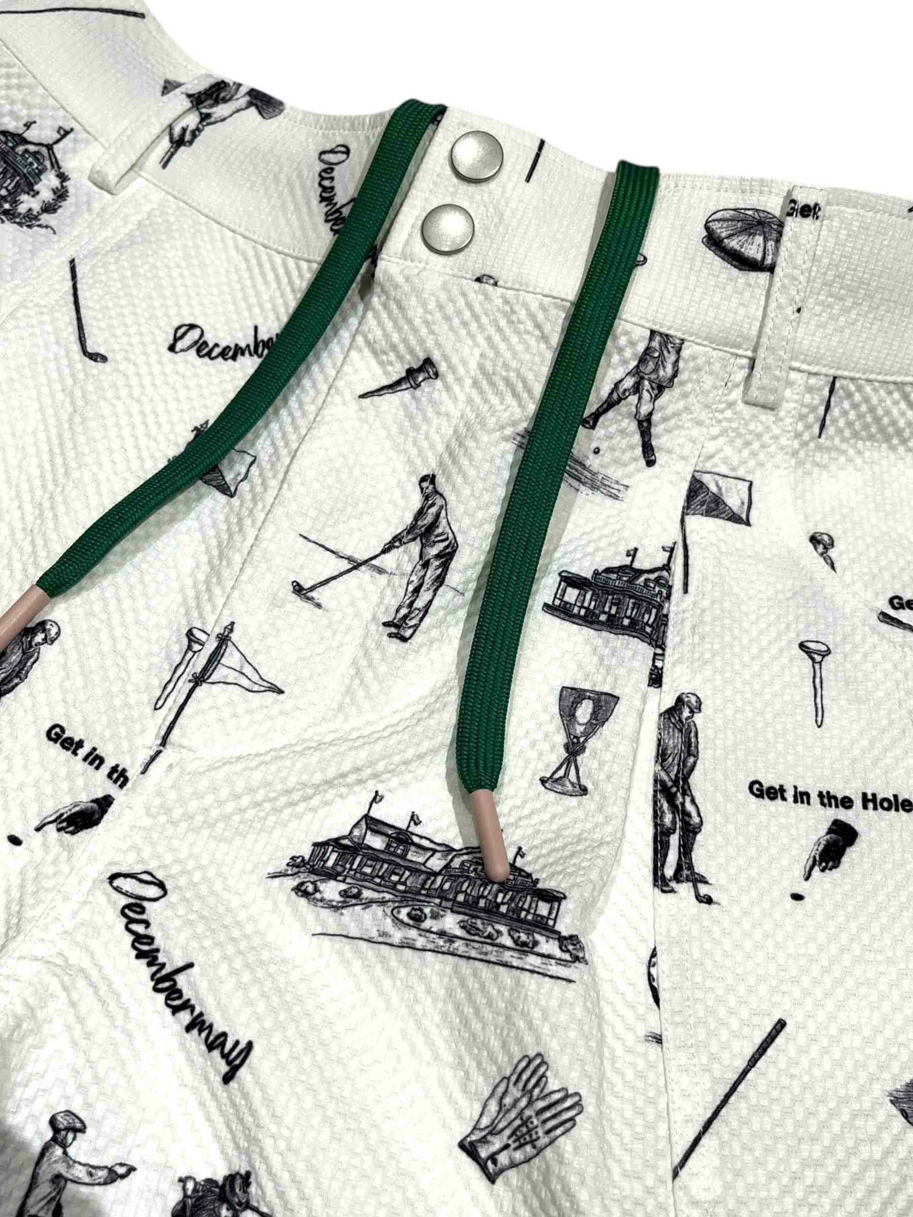 Vintagegolf seersucker shorts/ WOMAN | DECEMBERMAY