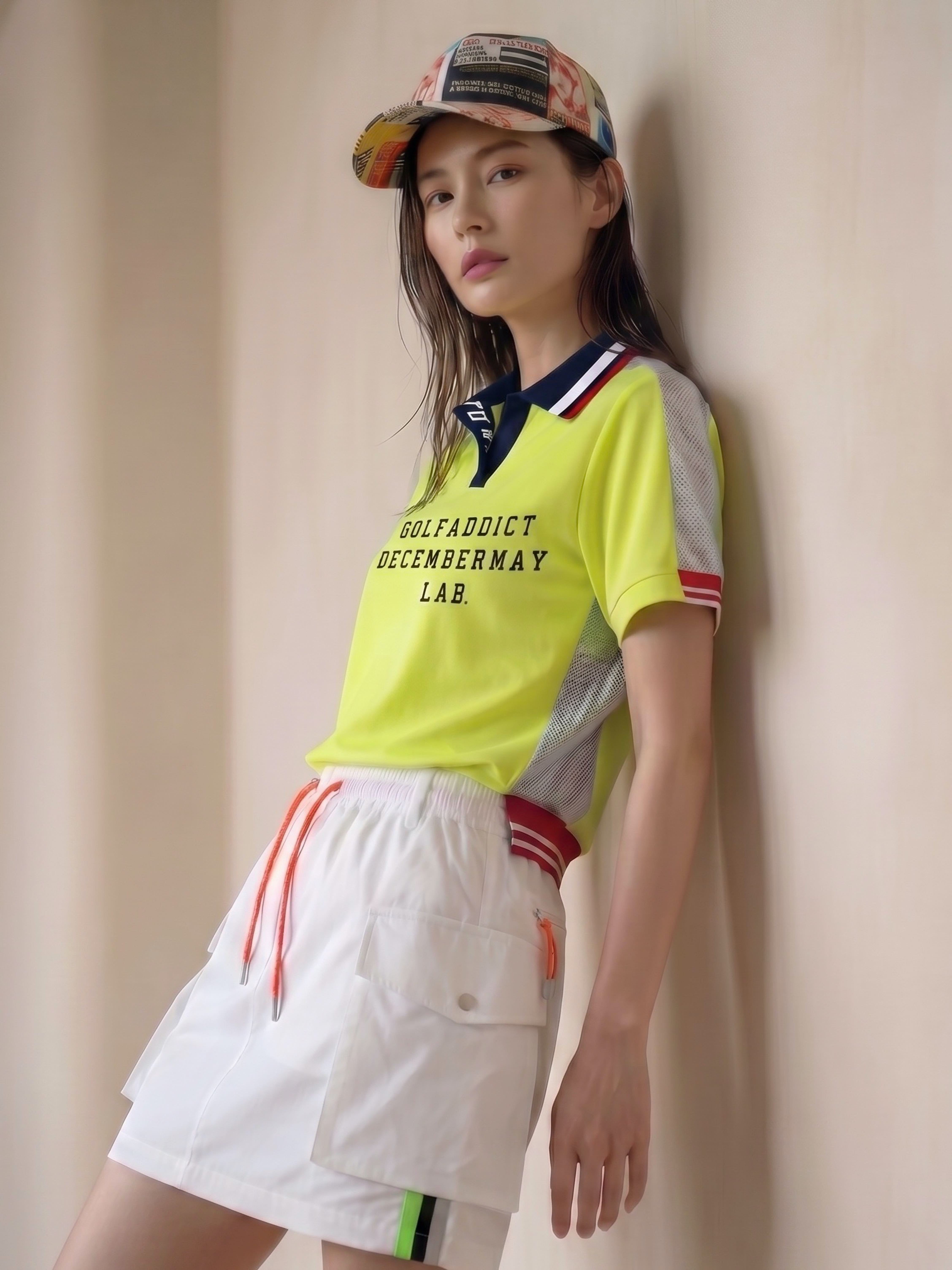 Meshknit combi skipper polo / WOMEN | DECEMBERMAY