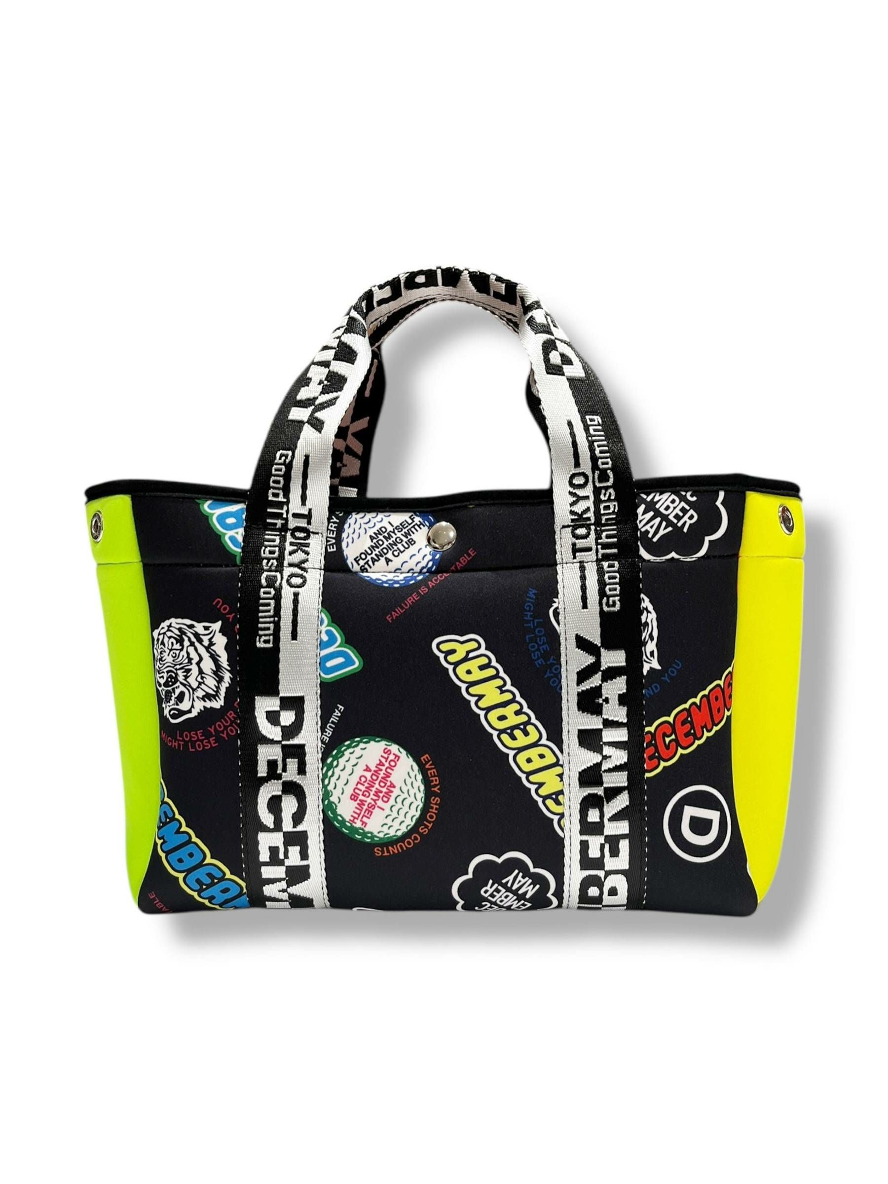 Livelimix print 2WAY neoprene mini tote bag / UNISEX | DECEMBERMAY
