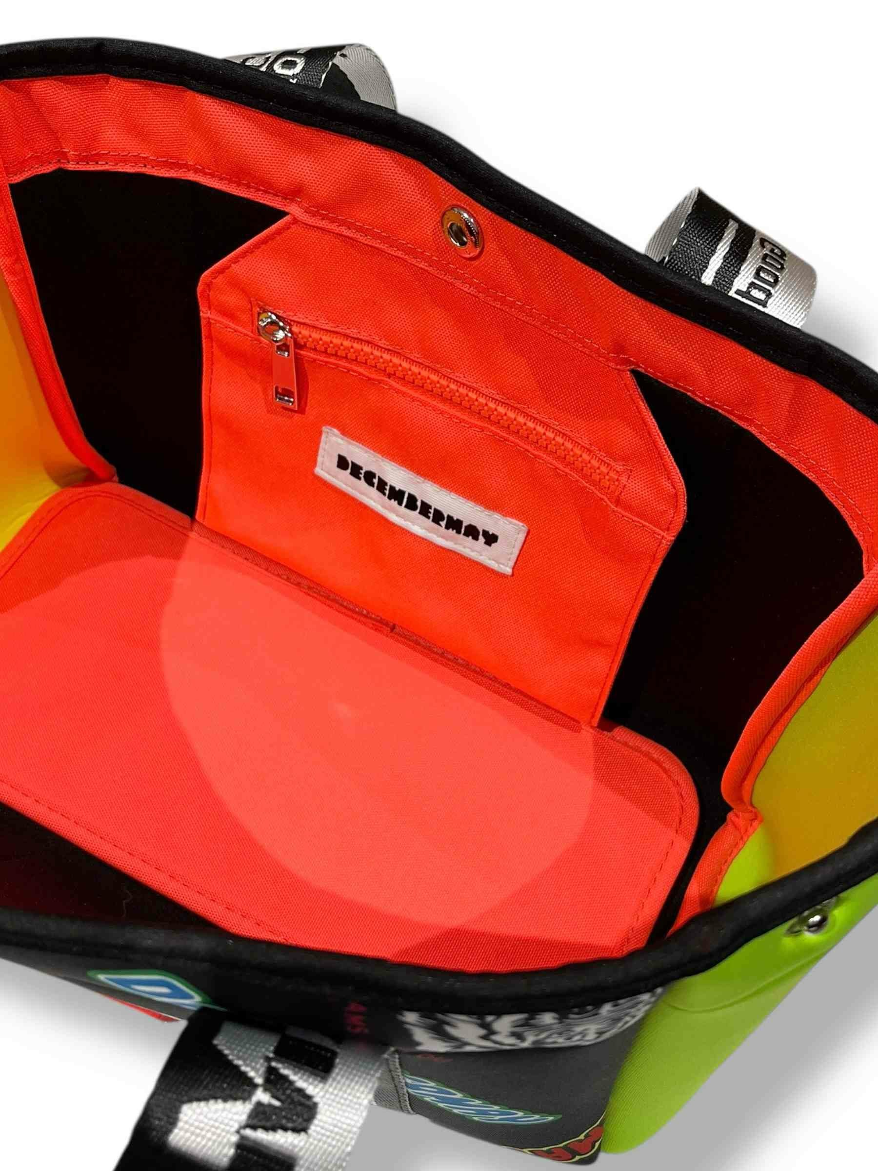 Livelimix print 2WAY neoprene mini tote bag / UNISEX | DECEMBERMAY
