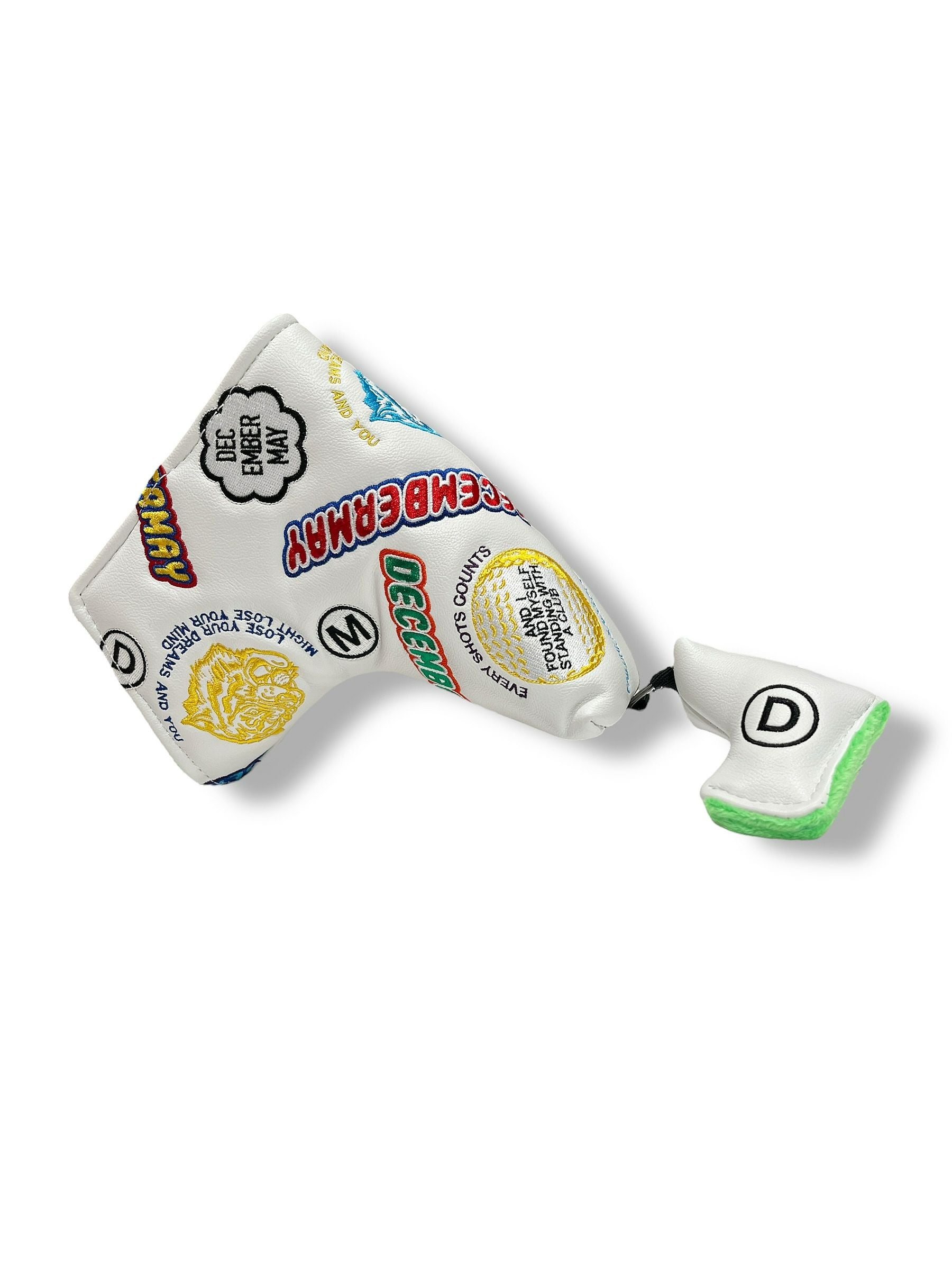 Embroidery head cover for putter cover | DECEMBERMAY