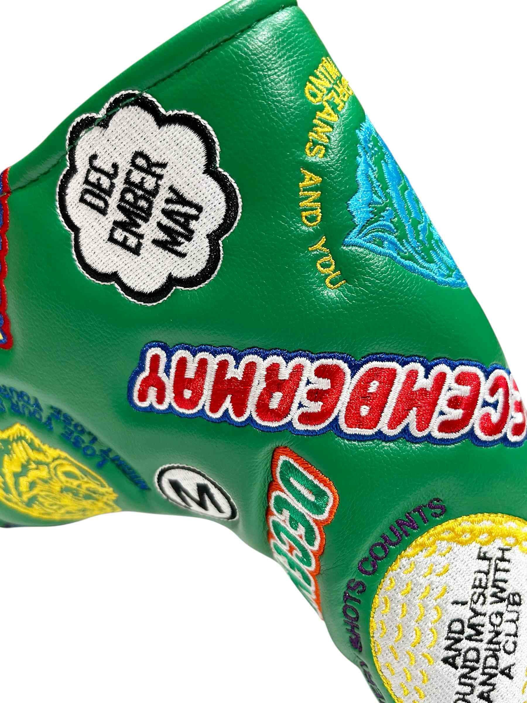 Embroidery head cover for putter cover | DECEMBERMAY
