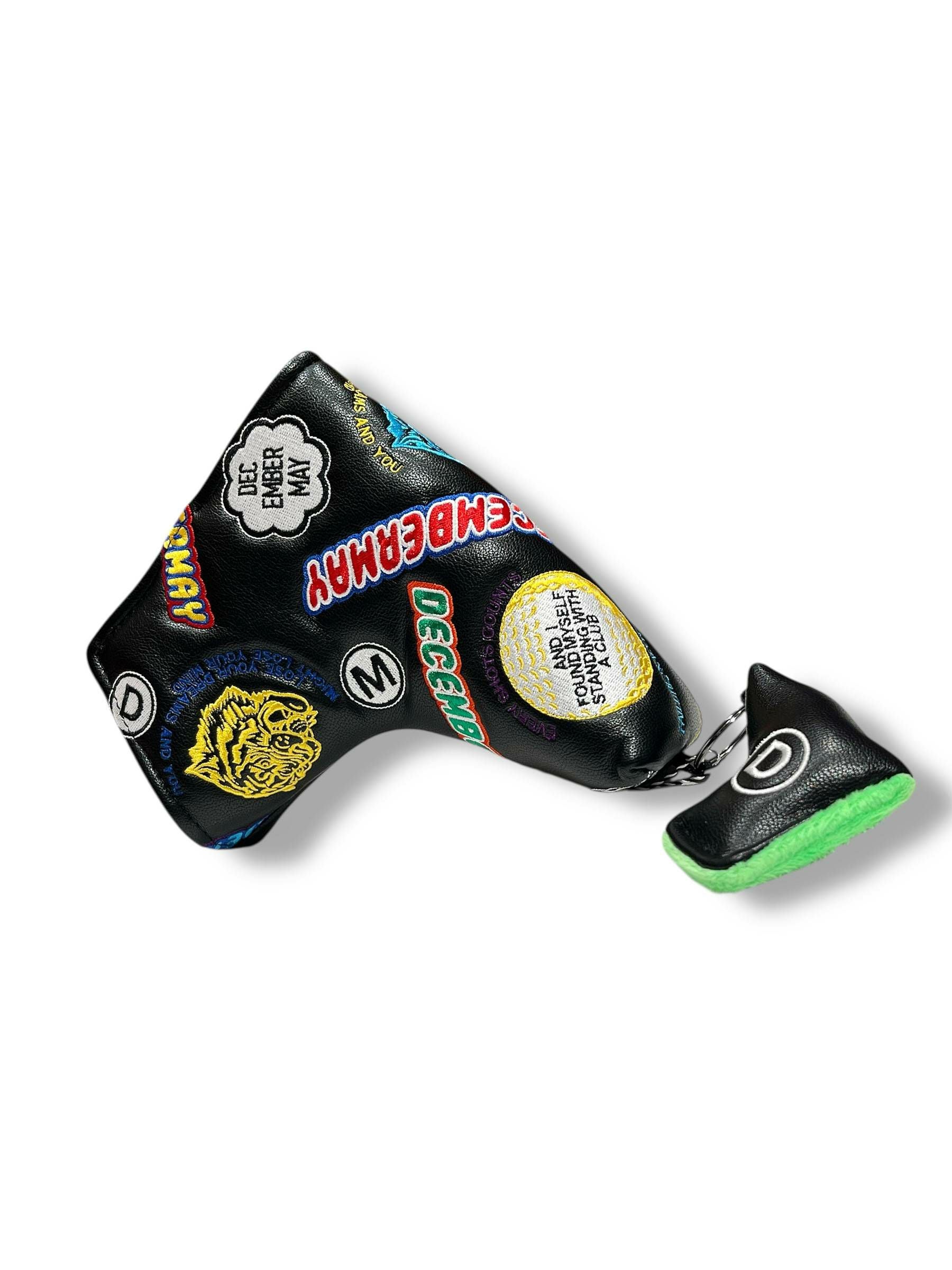 Embroidery head cover for putter cover | DECEMBERMAY