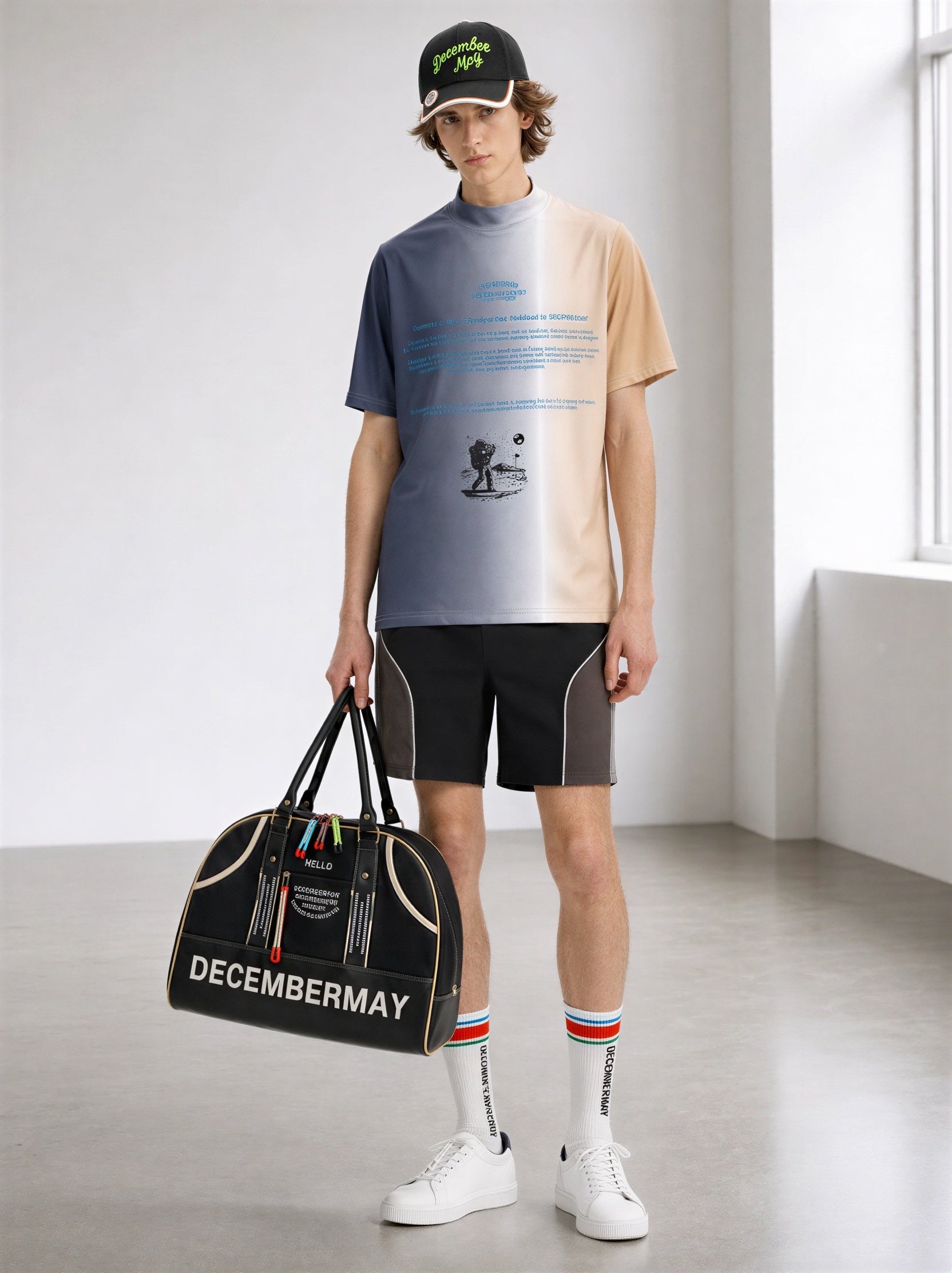 Cosmic gradation mockneck shirt/ MEN | DECEMBERMAY
