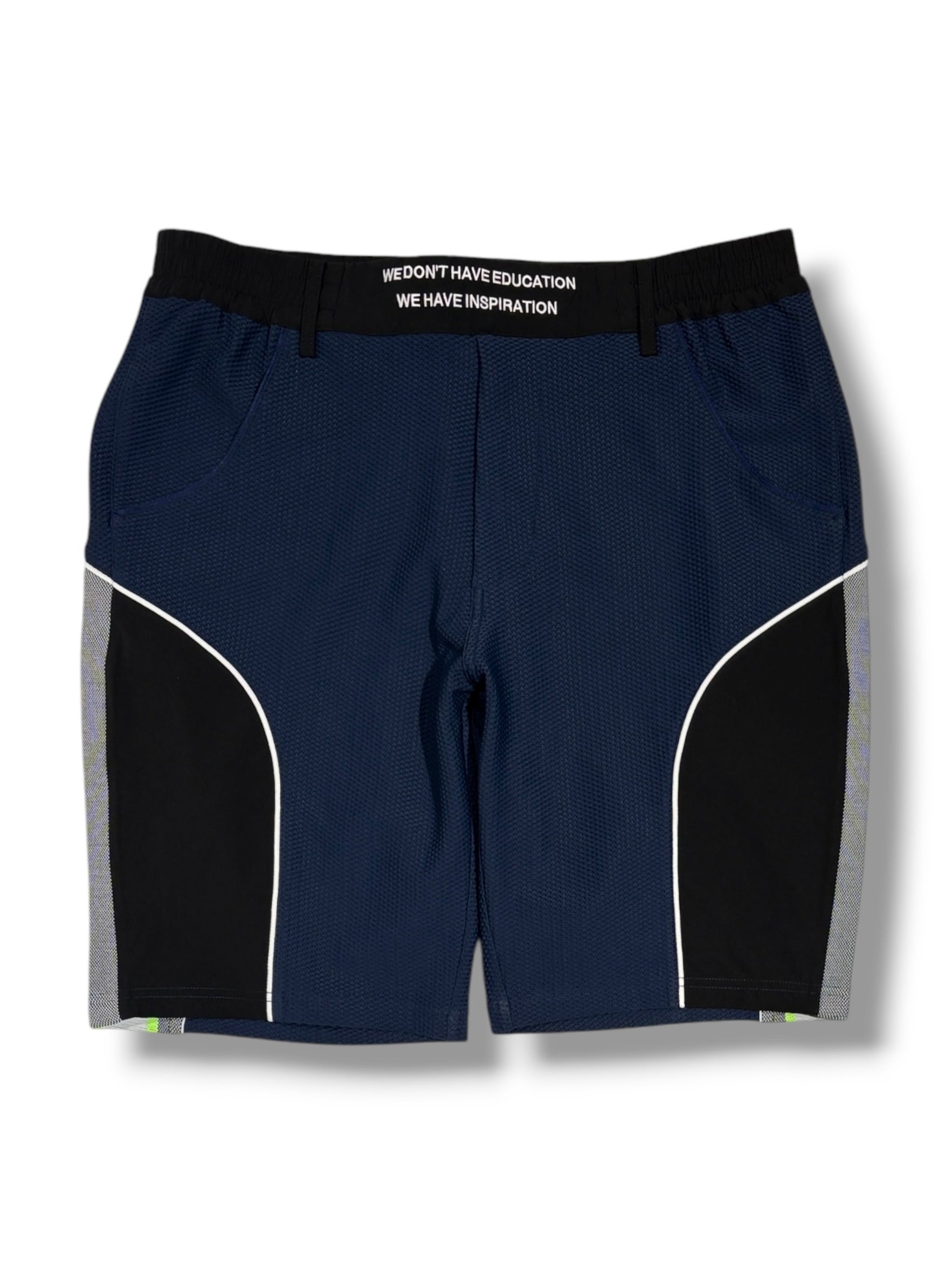 DECEMBERMAY メッシュ ショートパンツ ネイビー Coolness mesh × Rib shorts/ MEN | DECEMBERMAY