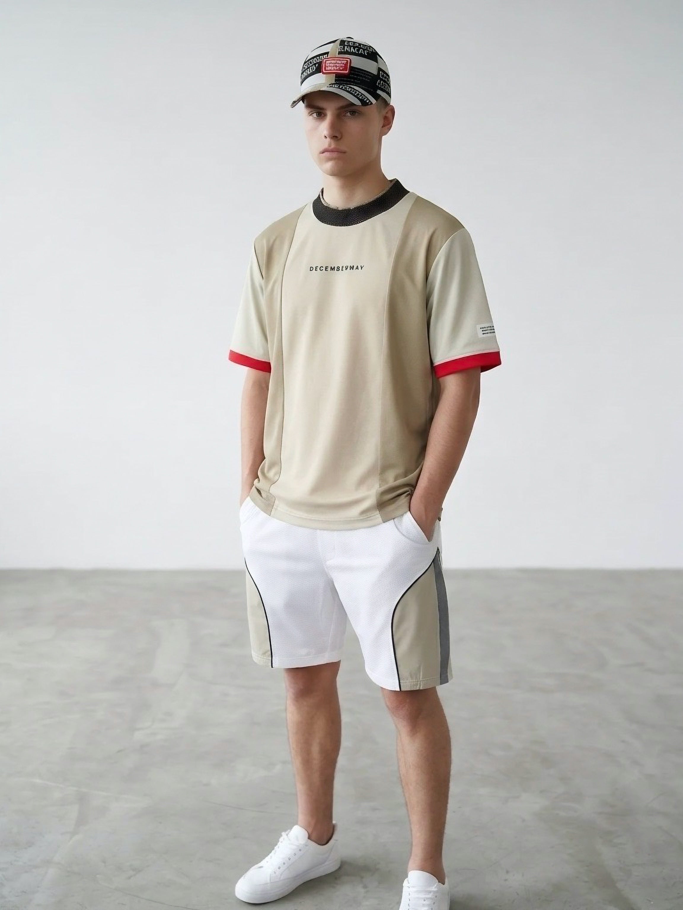Coolness mesh × Rib shorts/ MEN | DECEMBERMAY