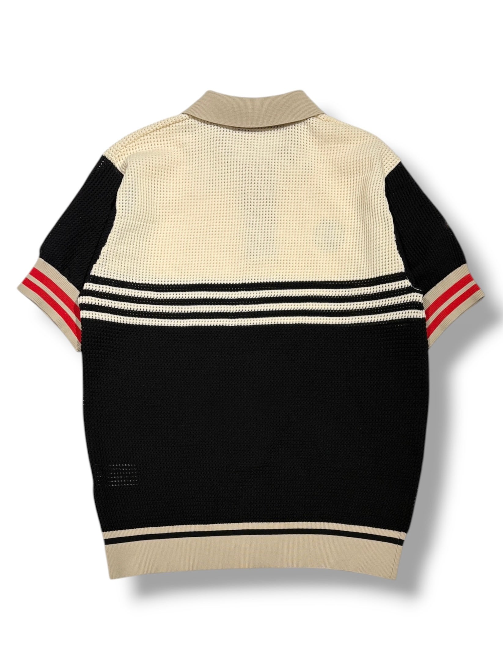 Mesh knit skipper polo/MEN | DECEMBERMAY