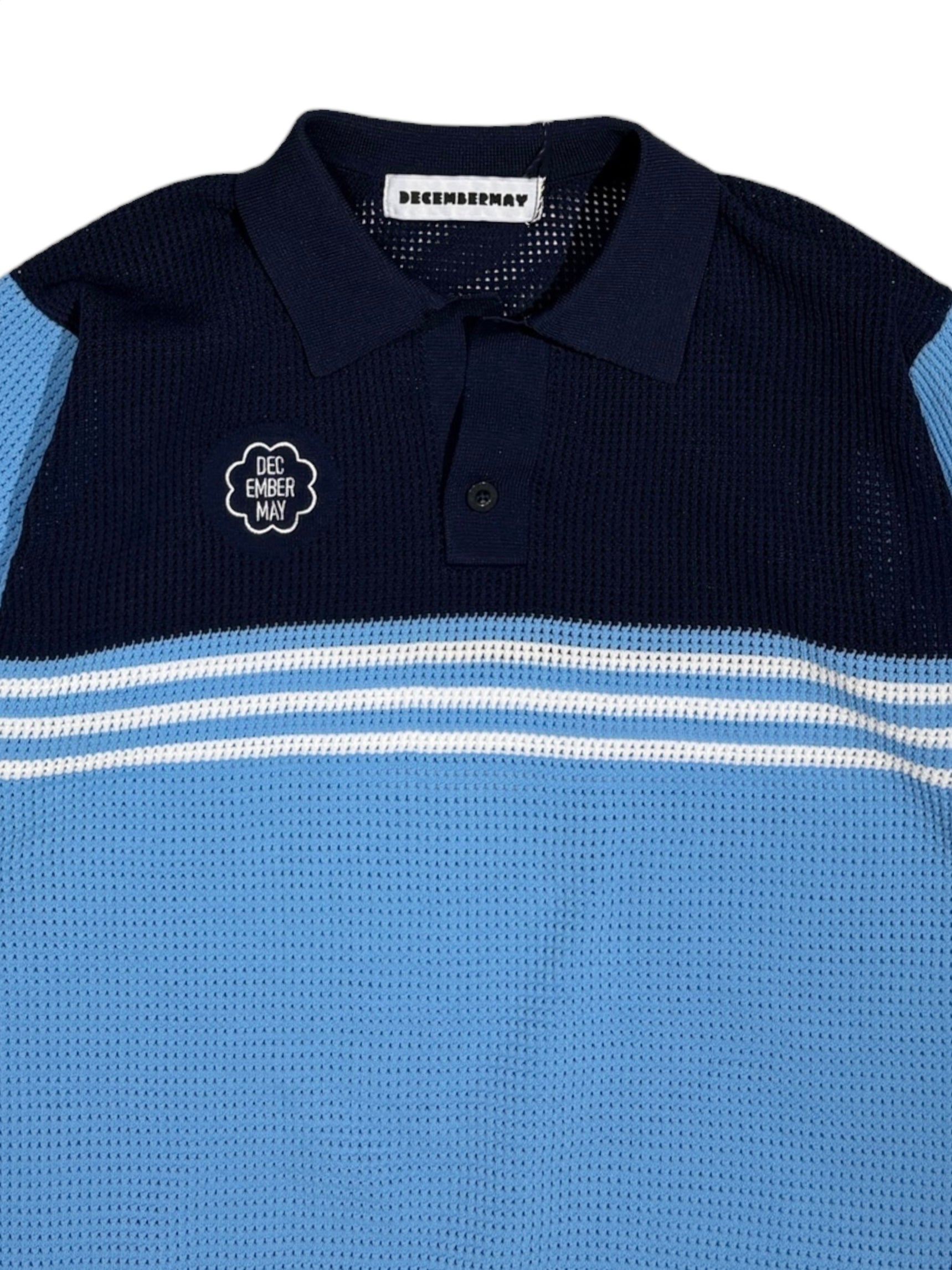 Mesh knit skipper polo/MEN | DECEMBERMAY Mesh knit skipper polo/MEN | DECEMBERMAY