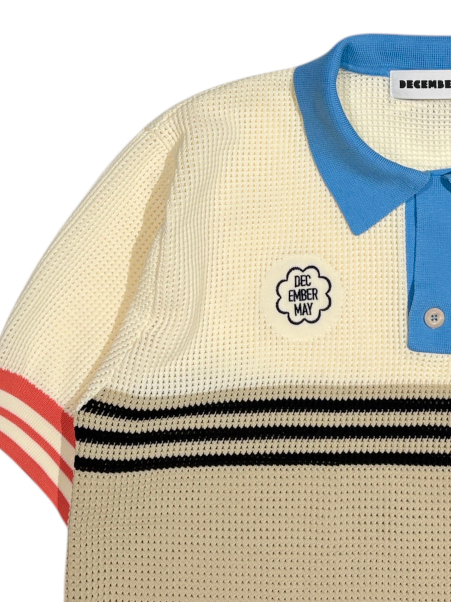 Mesh knit skipper polo/MEN | DECEMBERMAY