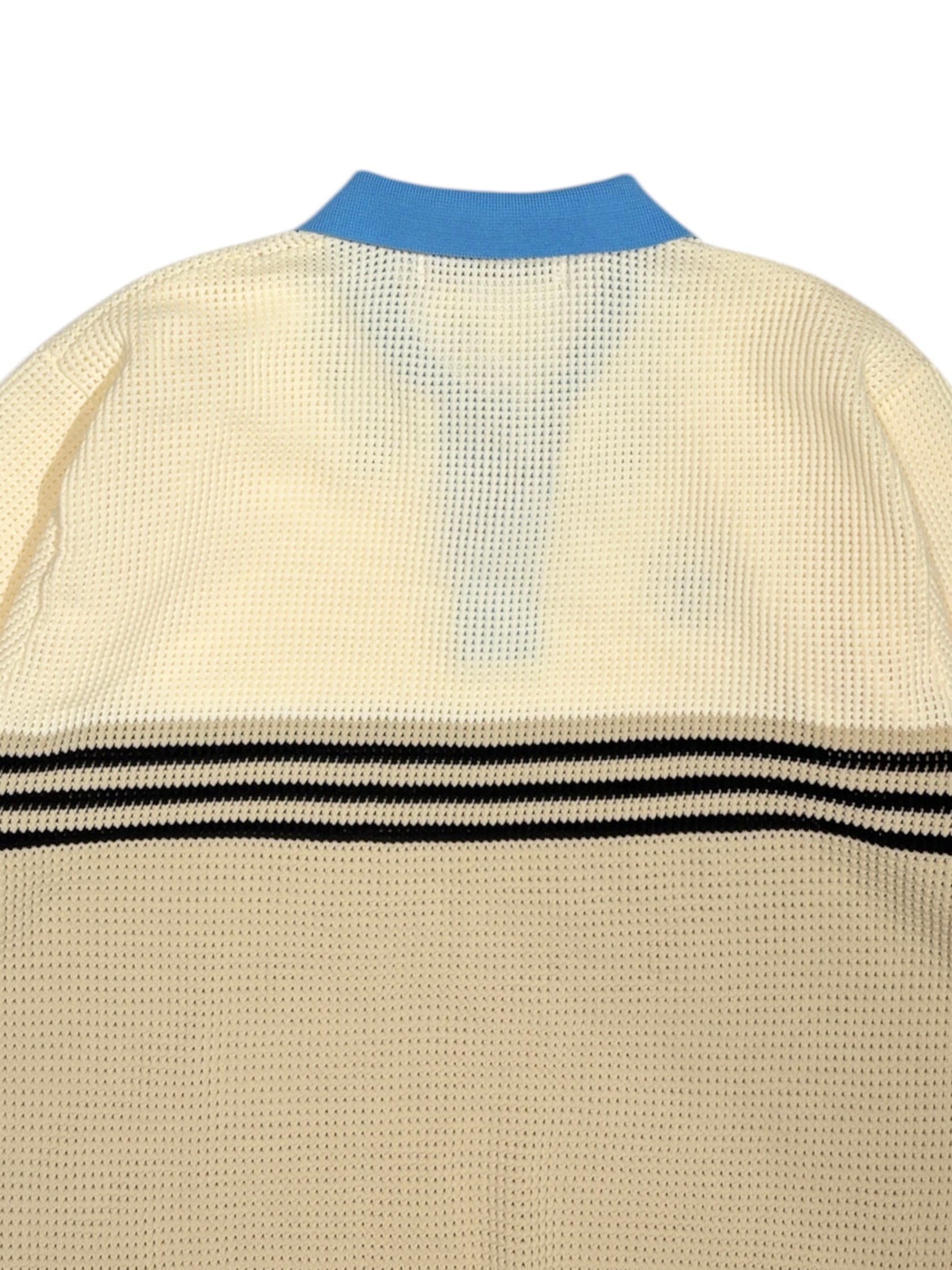 Mesh knit skipper polo/MEN | DECEMBERMAY