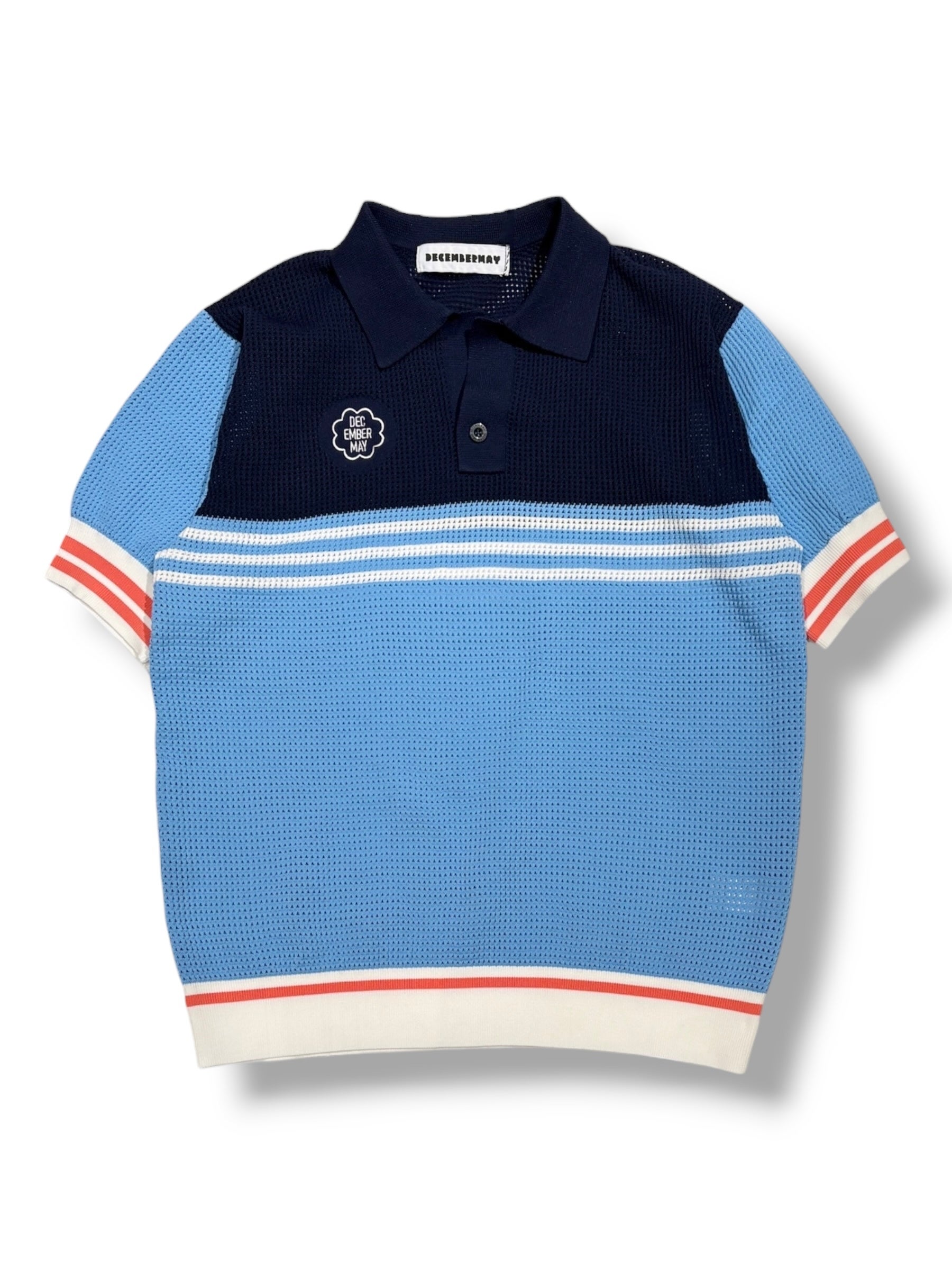 Meshknit skipper polo/WOMEN | DECEMBERMAY