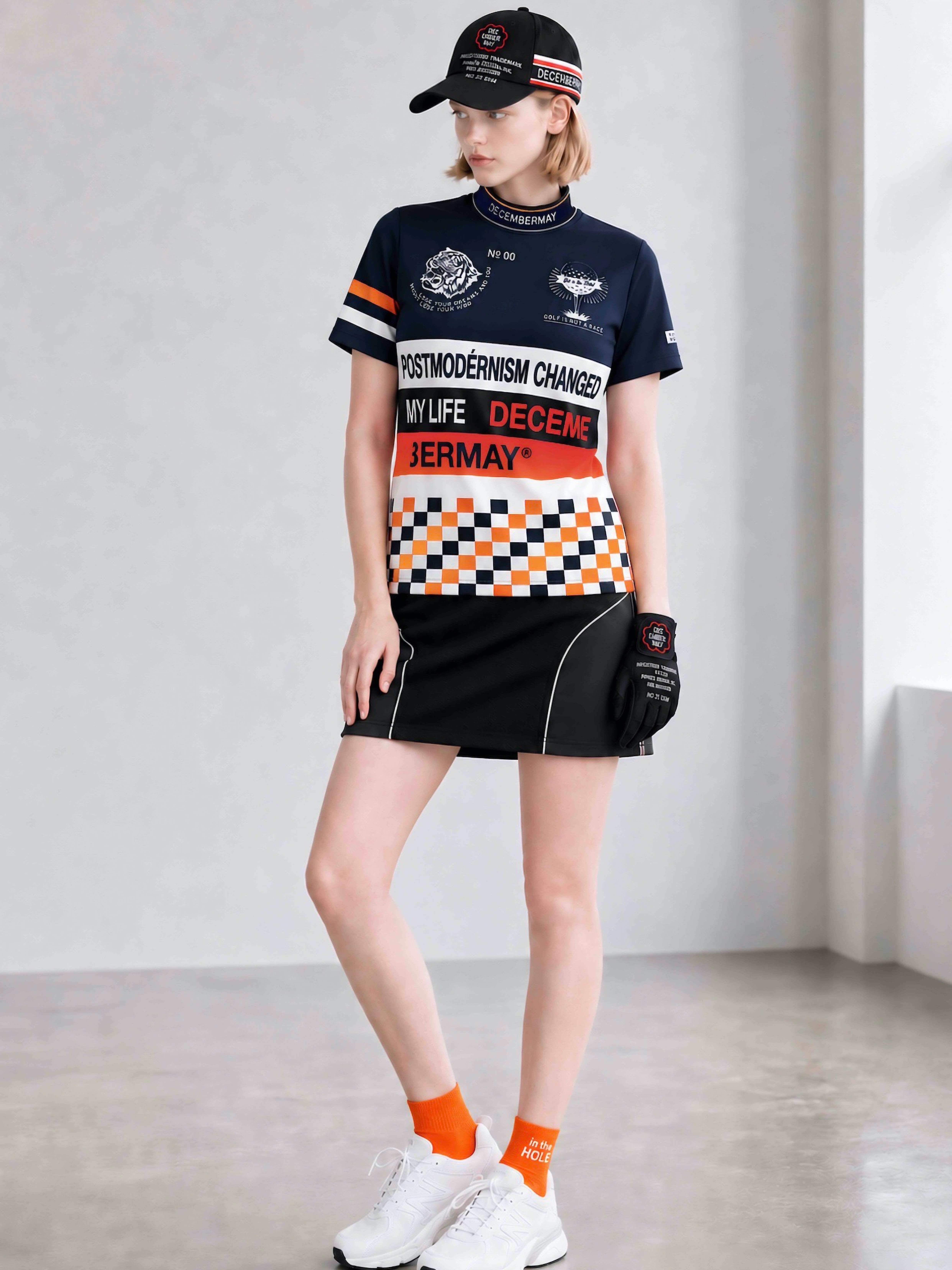 Post-modernism mock neck shirt/ WOMEN | DECEMBERMAY